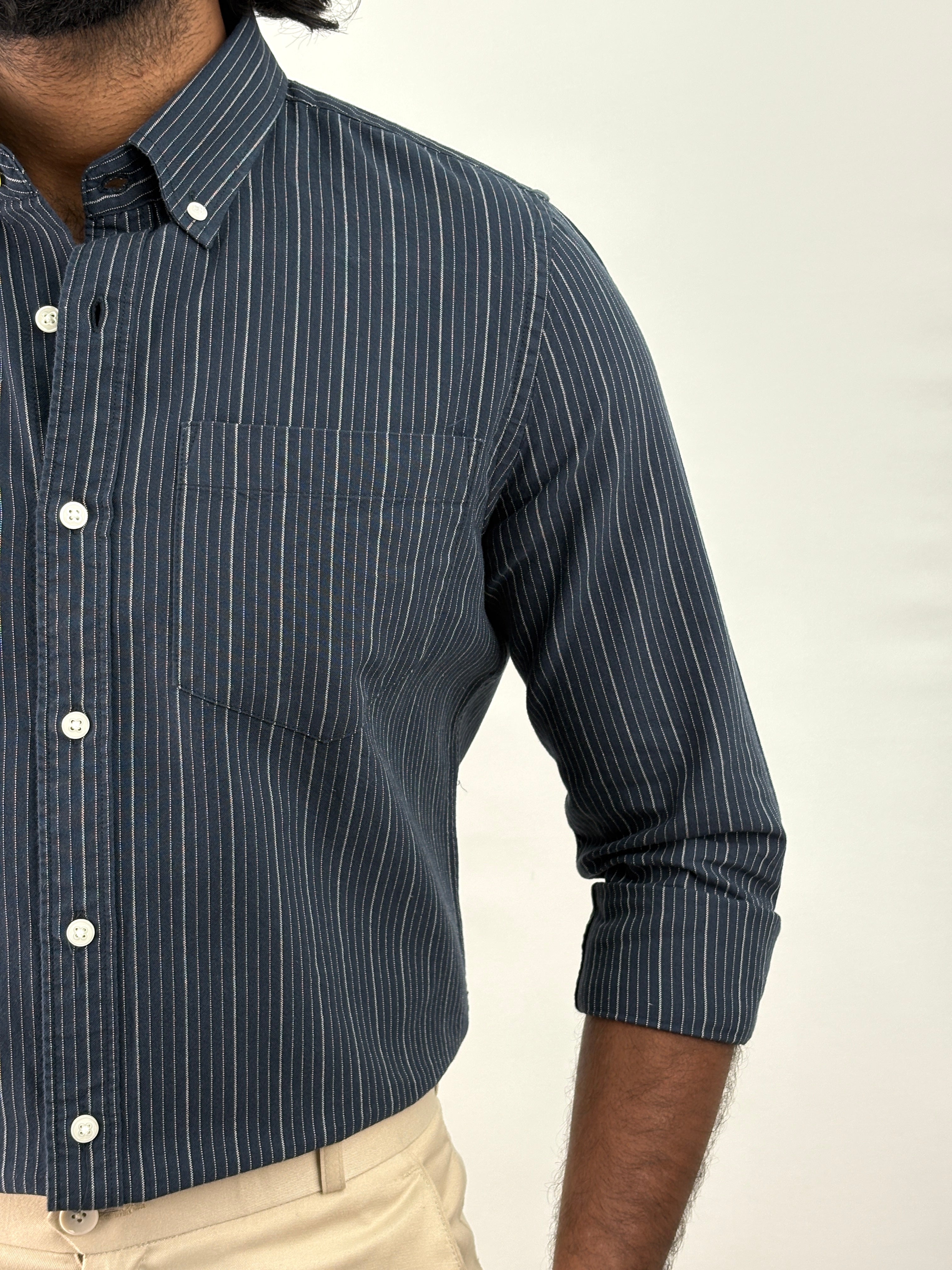 Navy Stripe Shirt