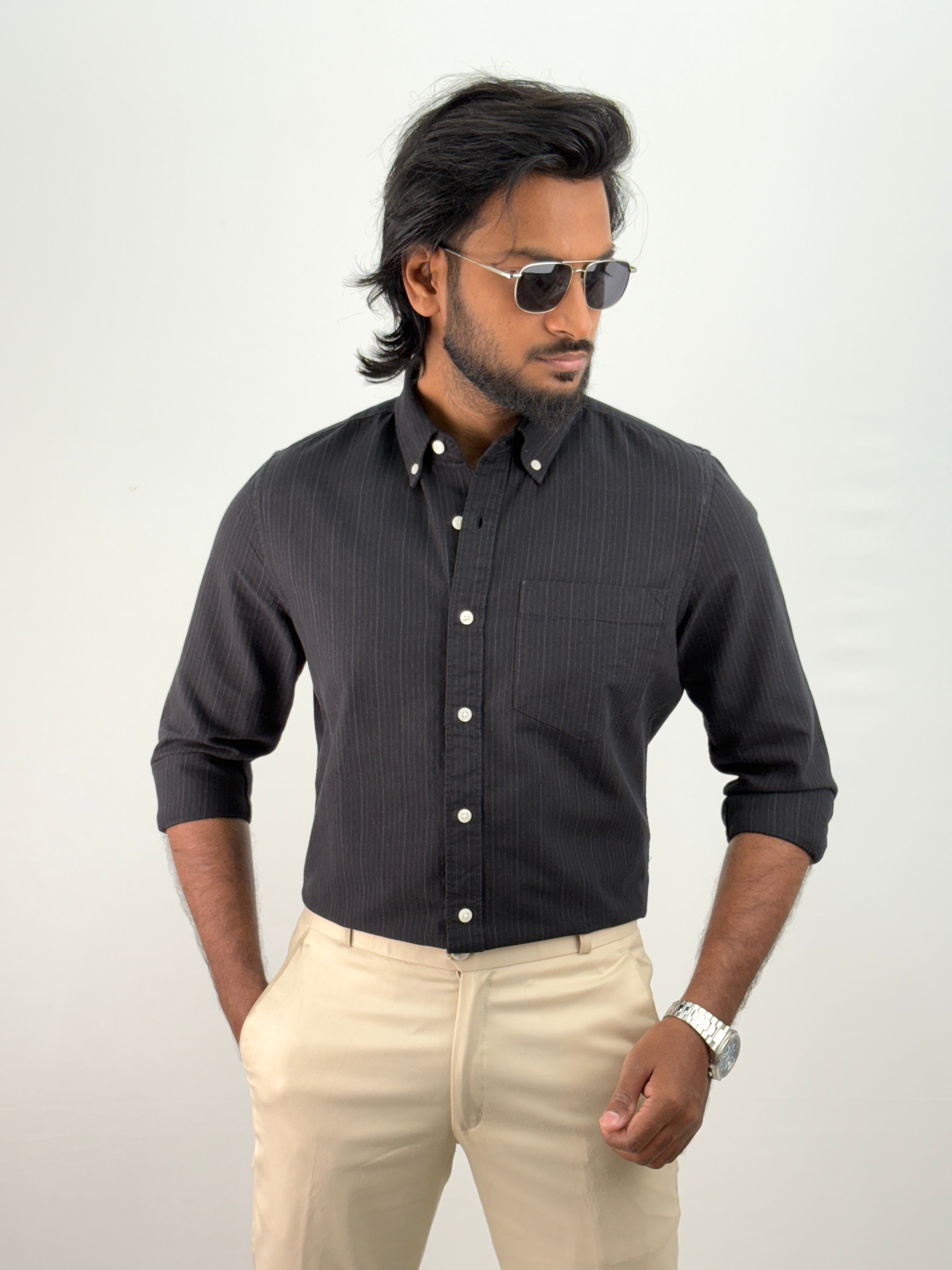 Black Stripe Shirt