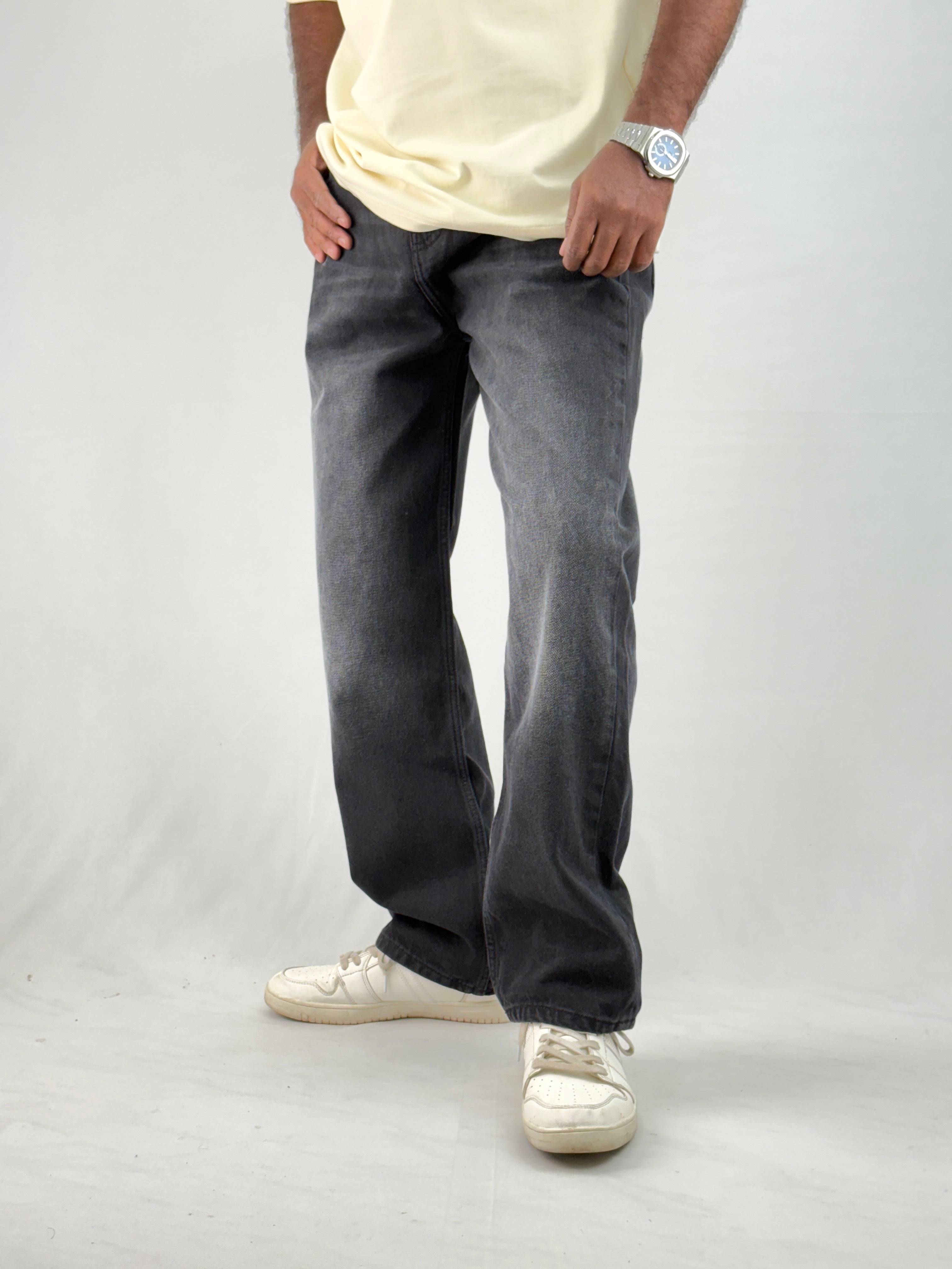 Black Shade Baggy Jean