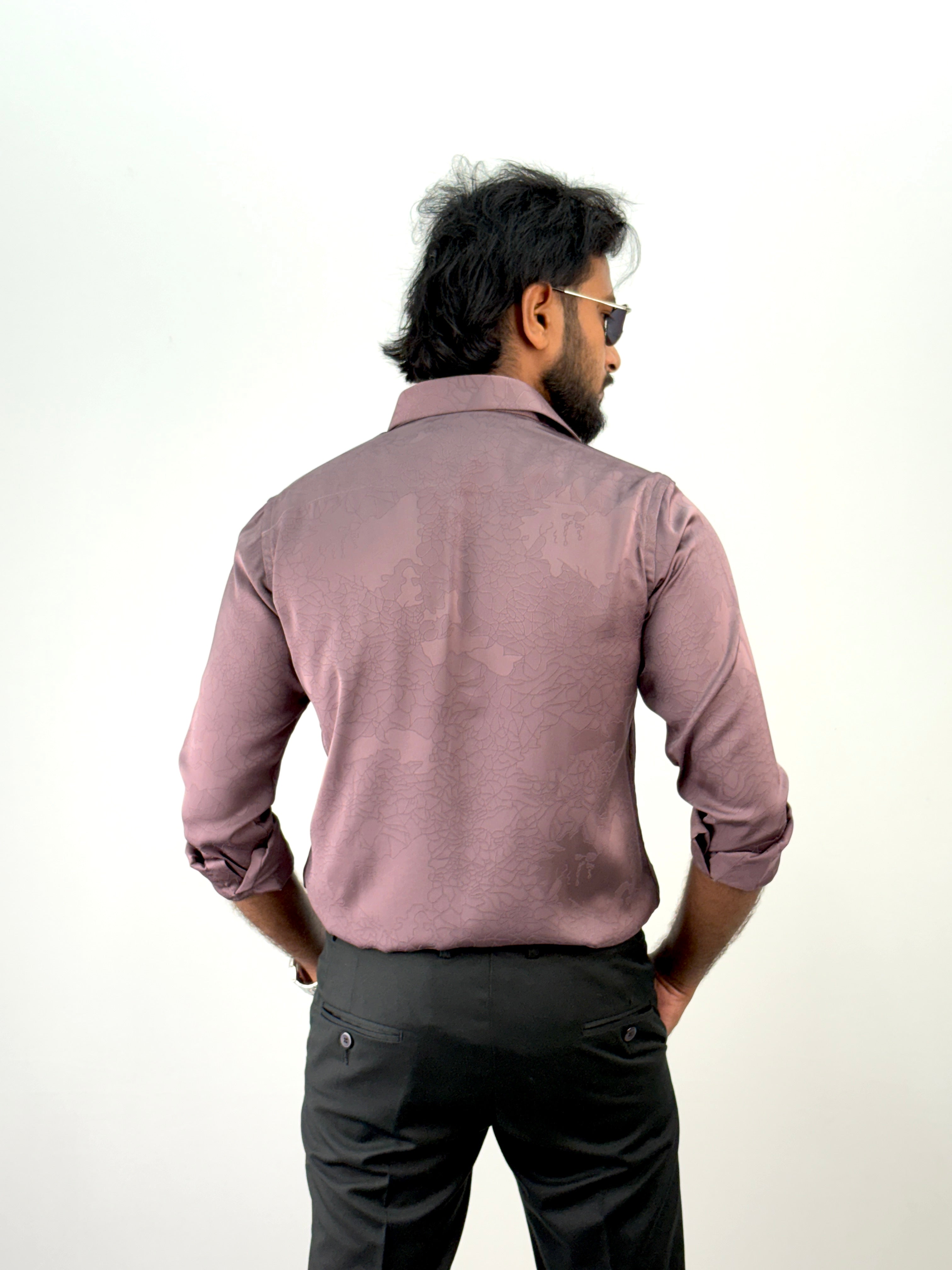 Lavender Jacquard Shirt
