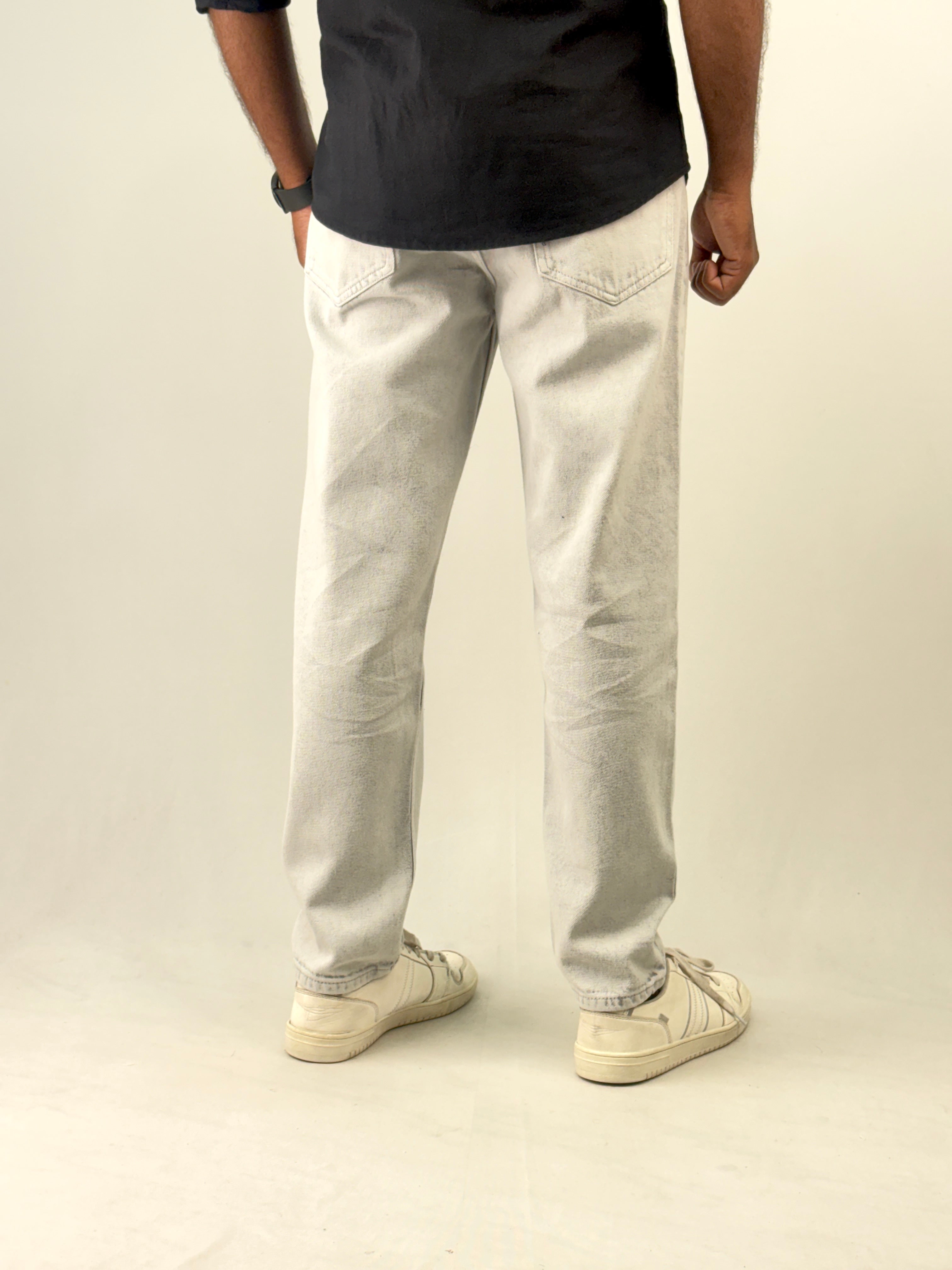 Light Grey Semi Baggy Jean