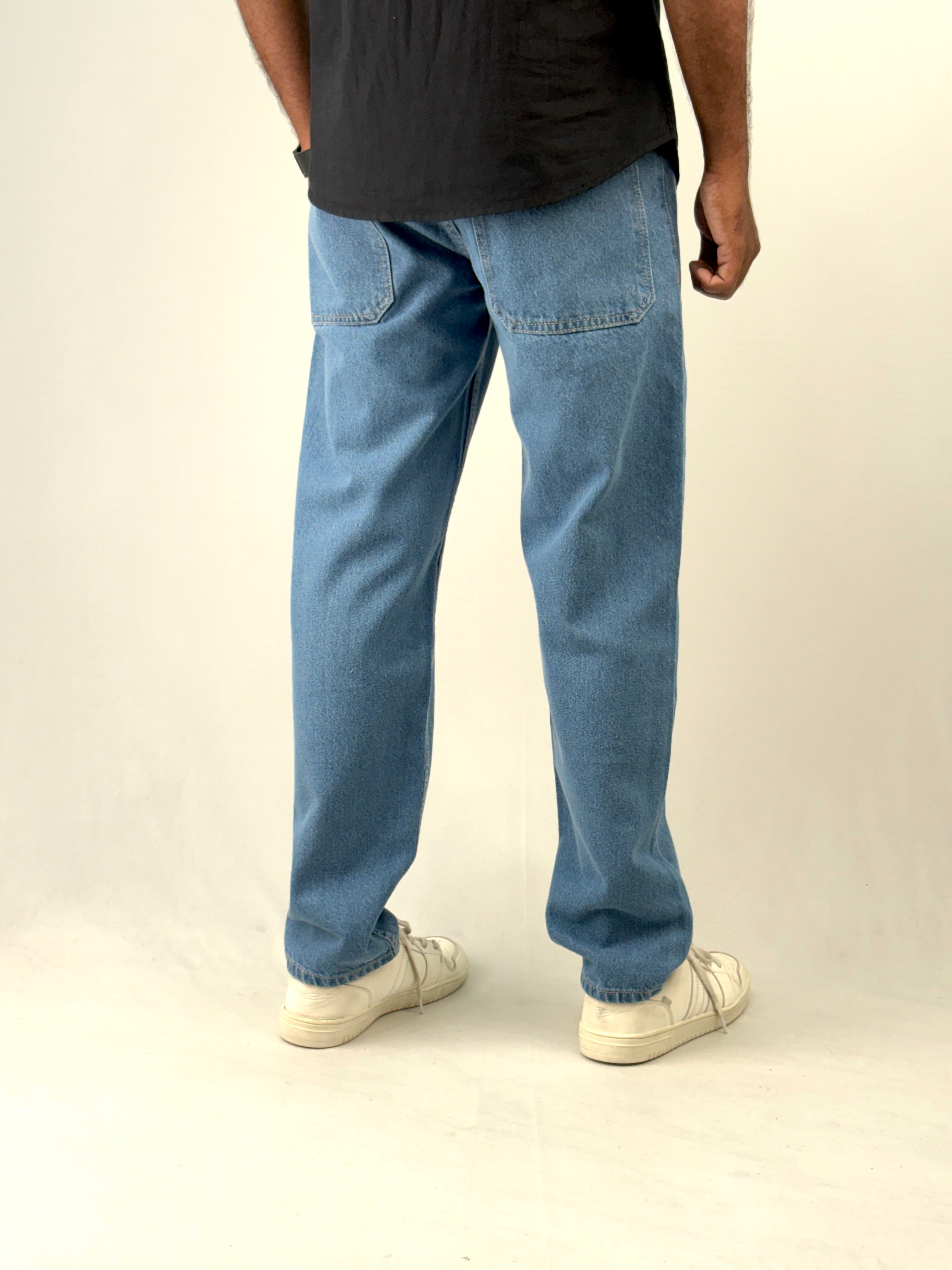 Blue Semi Baggy Jean