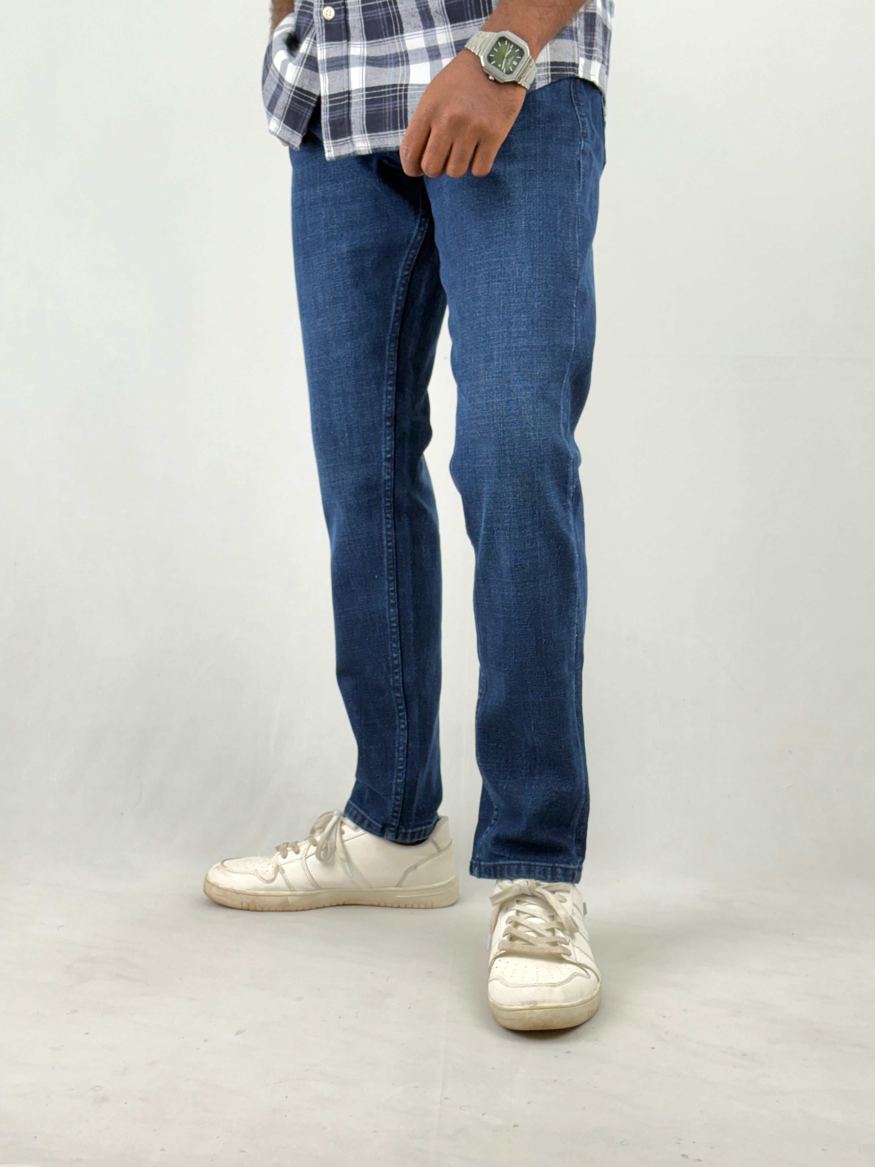 Dark Blue Ankle Fit Jean 1
