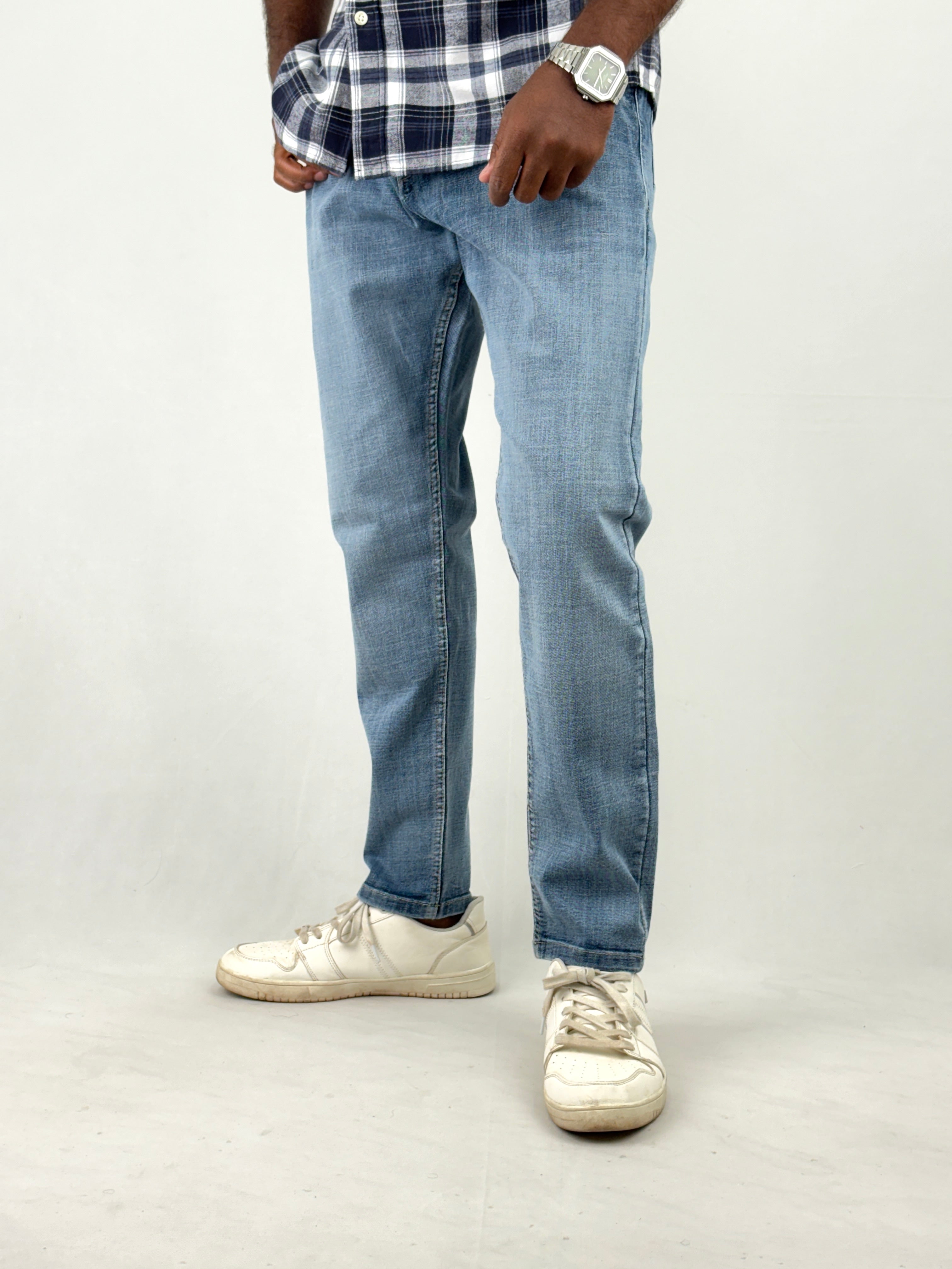 Light Blue Fade Ankle Fit Jean 1