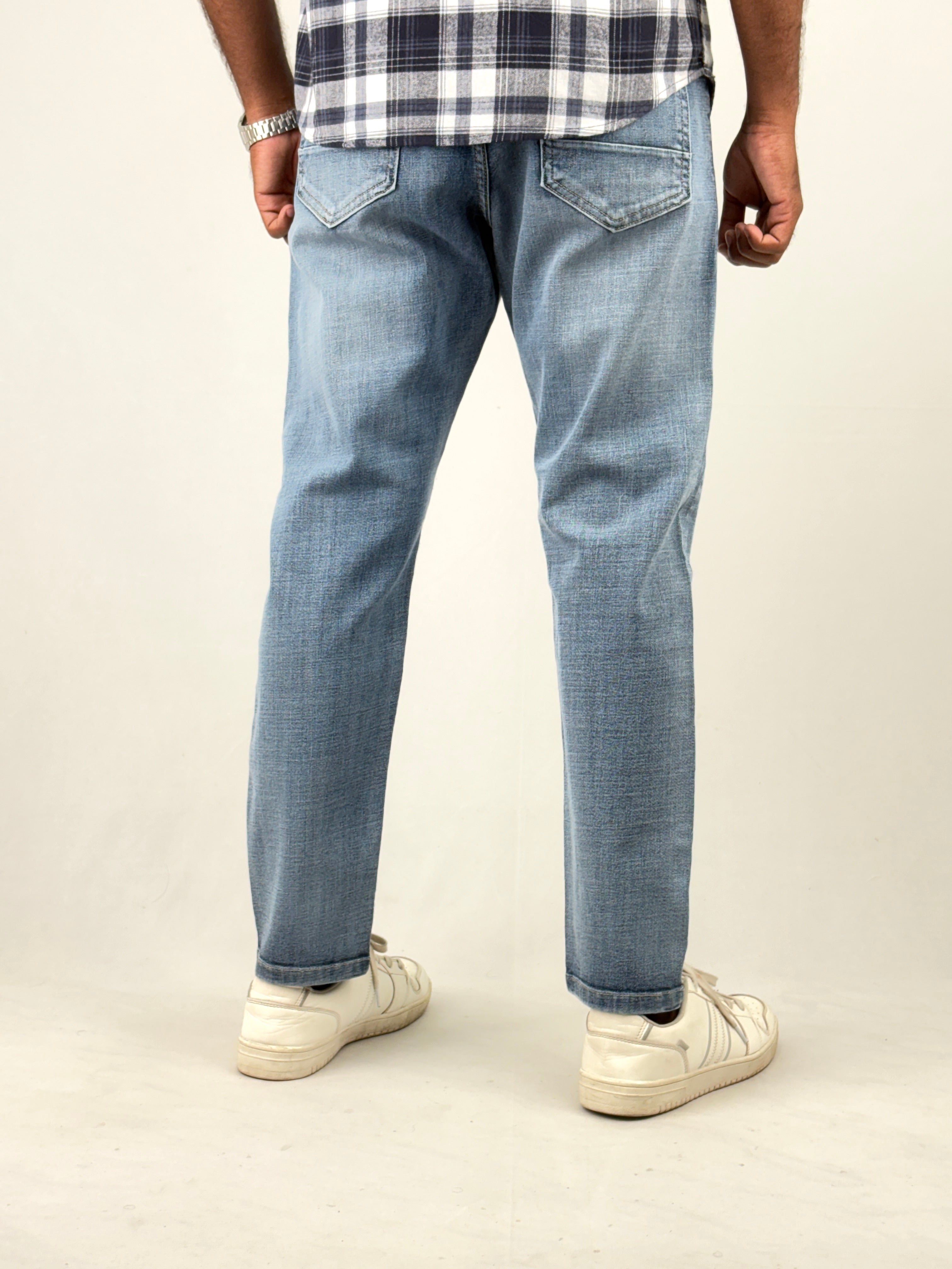 Light Blue Fade Ankle Fit Jean 1