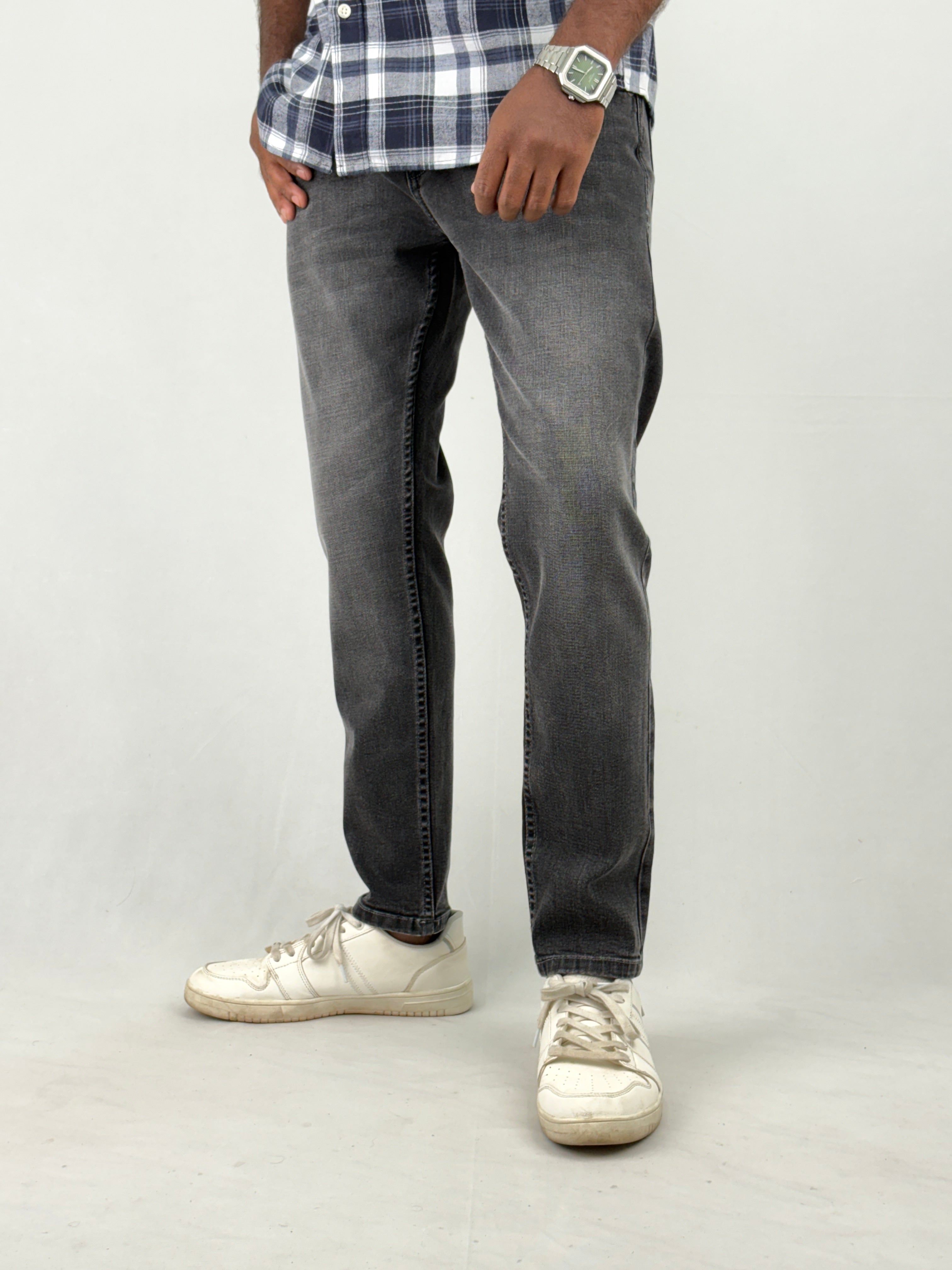 Dark Grey Ankle Fit Jean 1