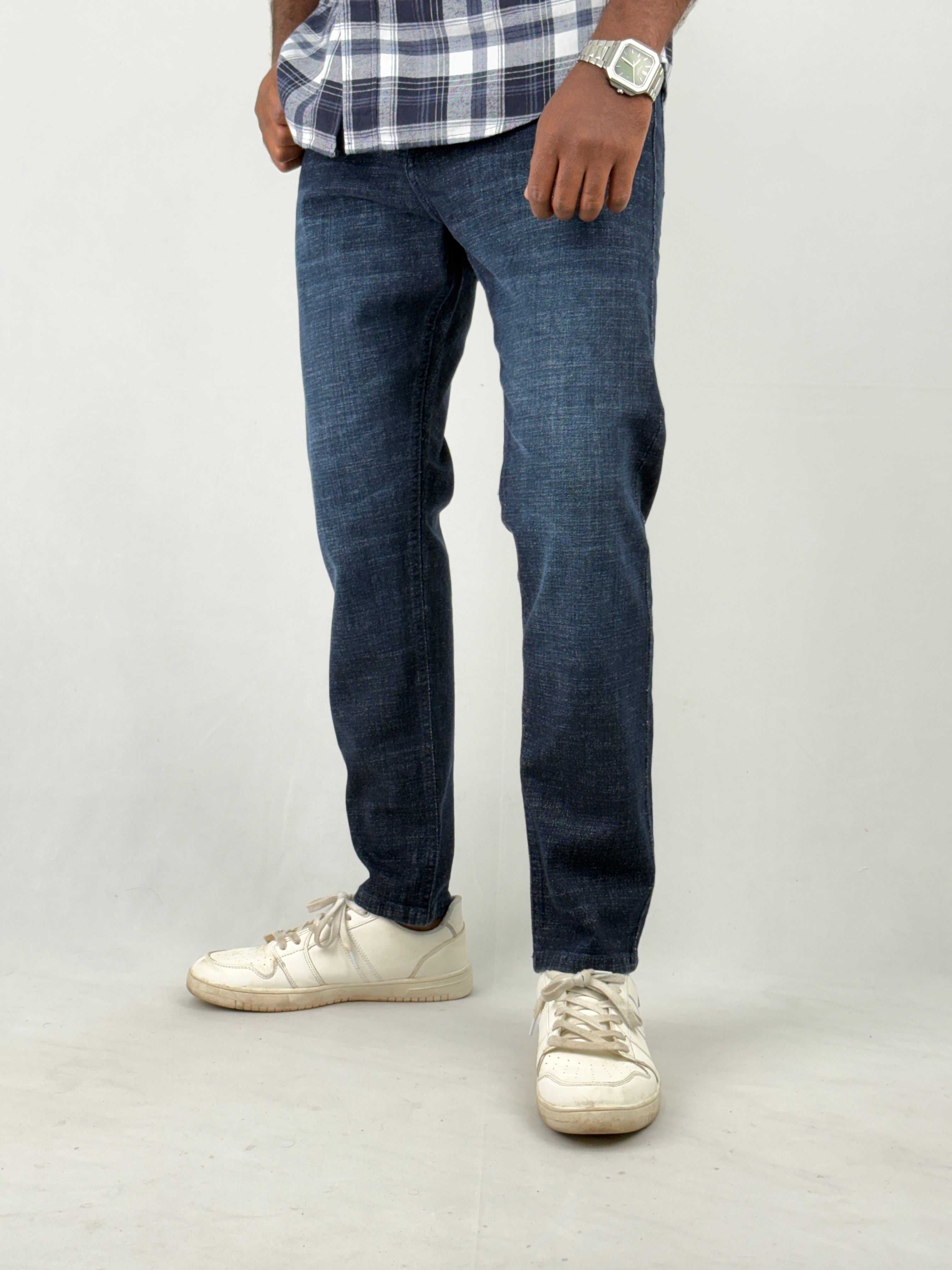 Dark Blue Fade Ankle Fit Jean 1