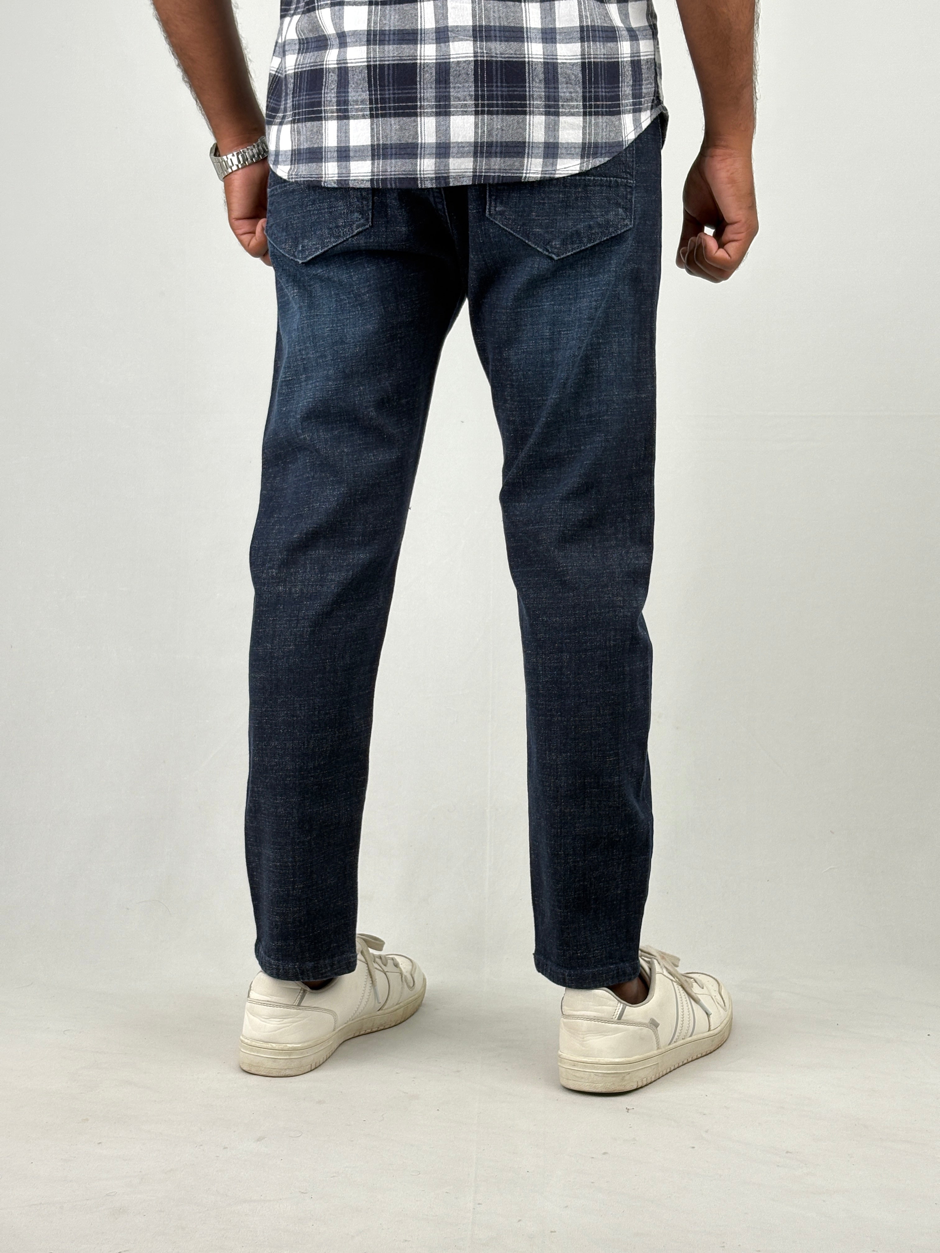 Dark Blue Fade Ankle Fit Jean 1