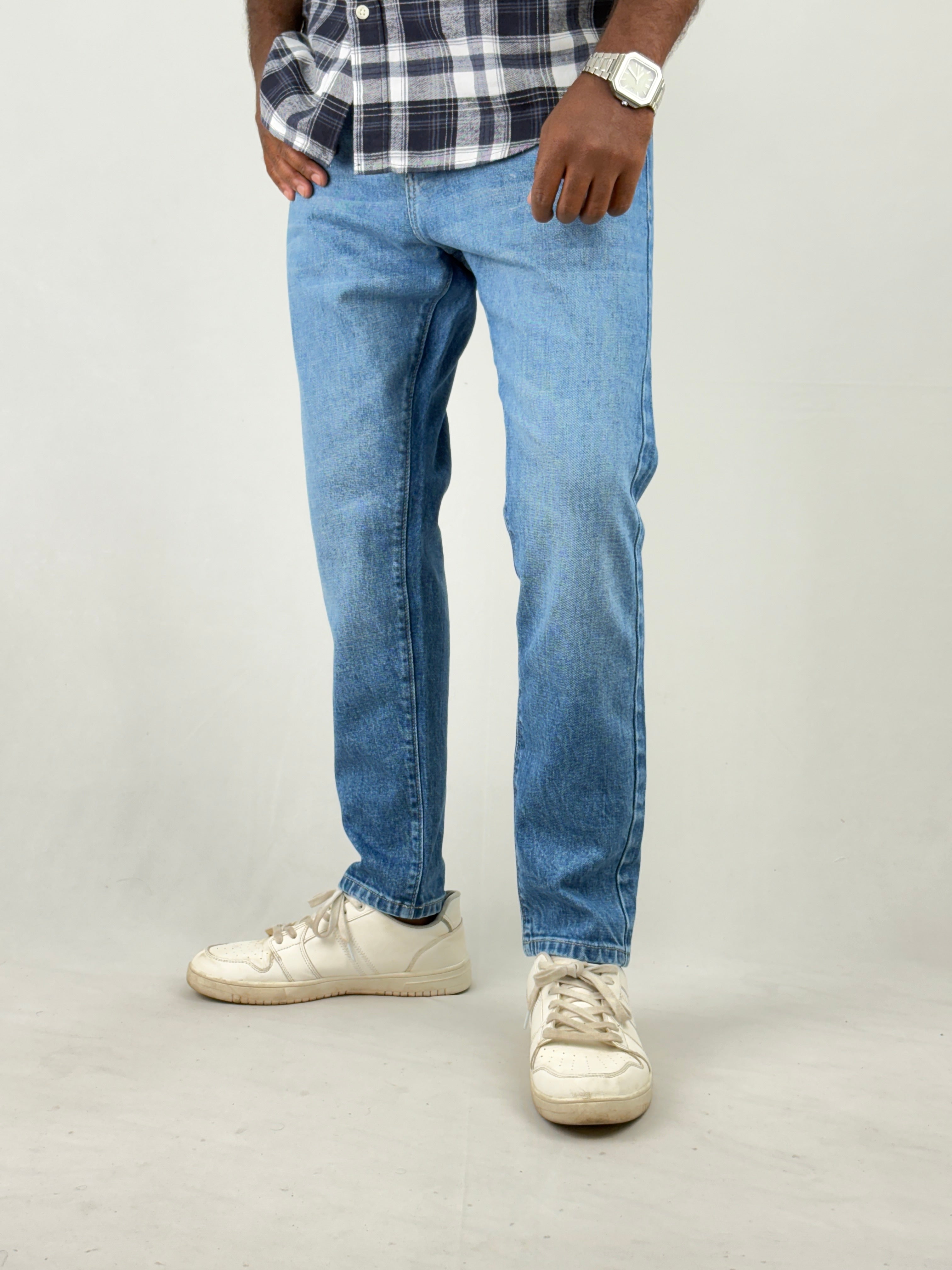 Blue Ankle Fit Jean 1