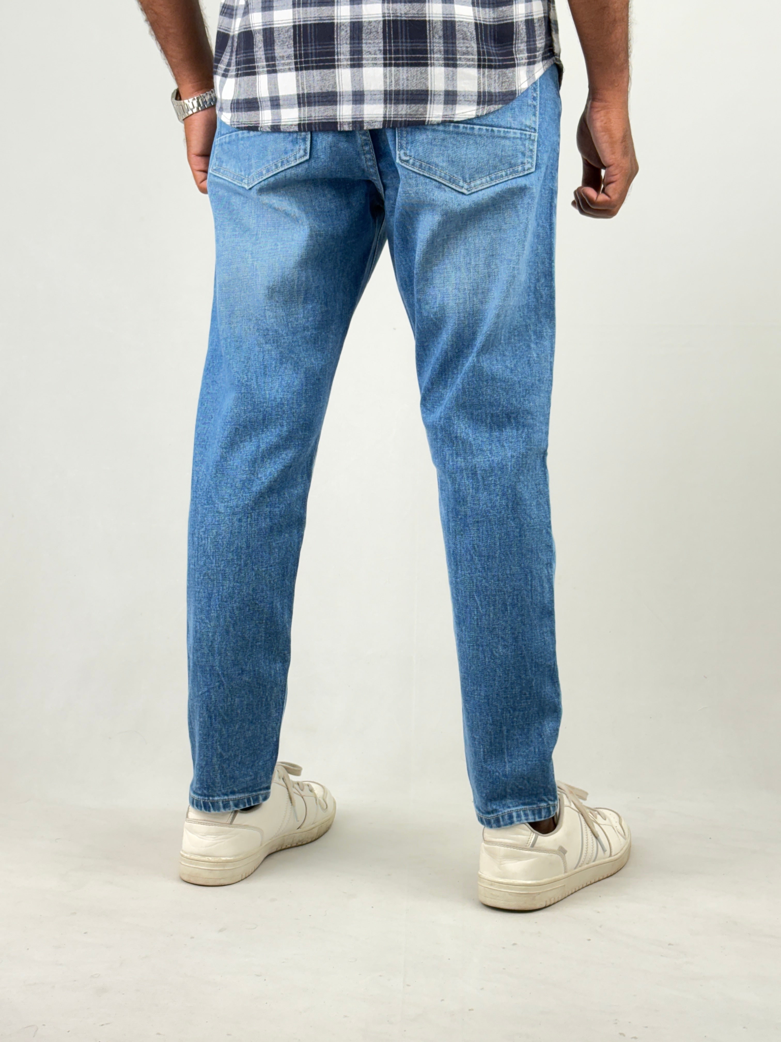 Blue Ankle Fit Jean 1