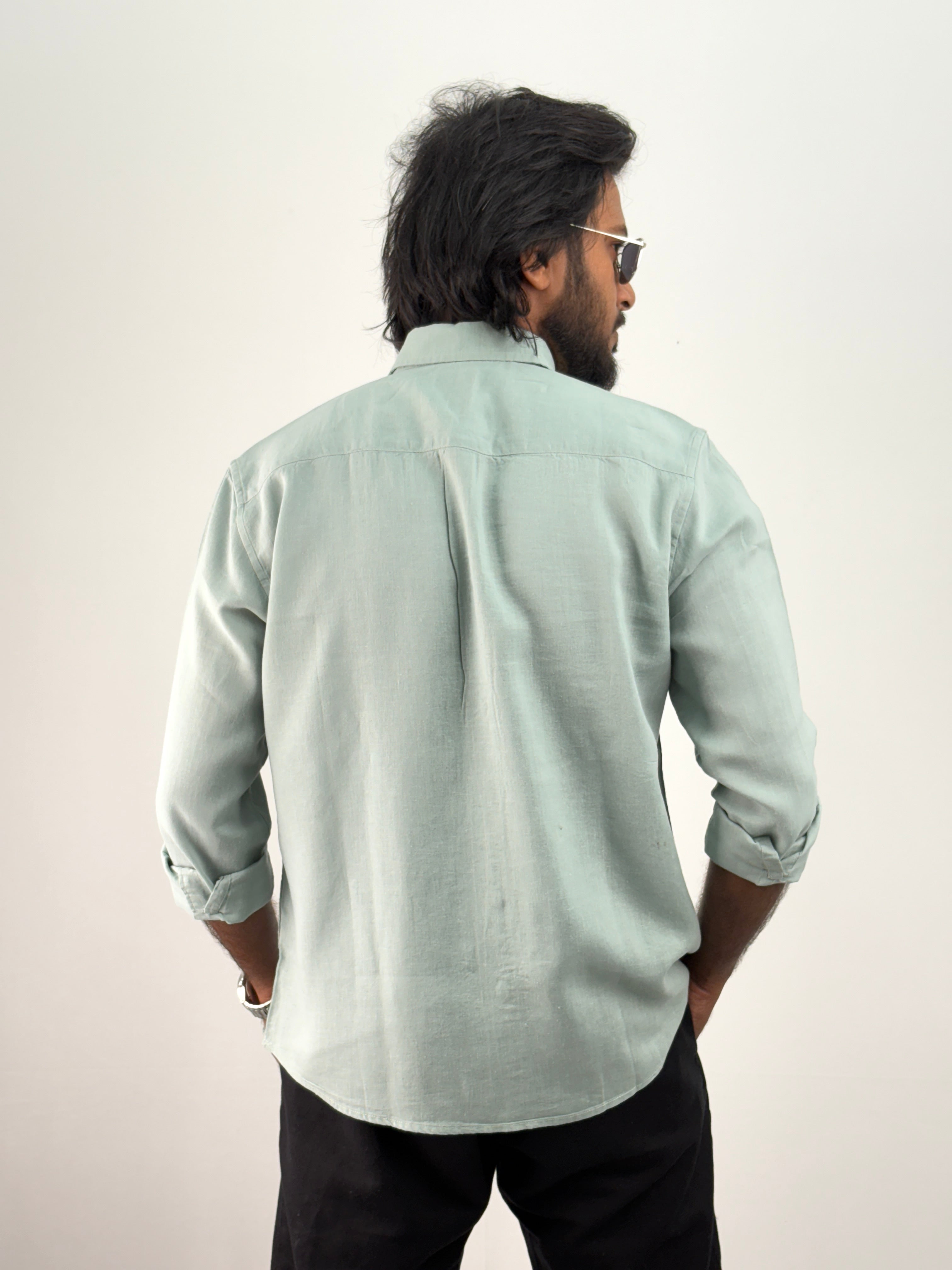 Light Green Linen Shirt