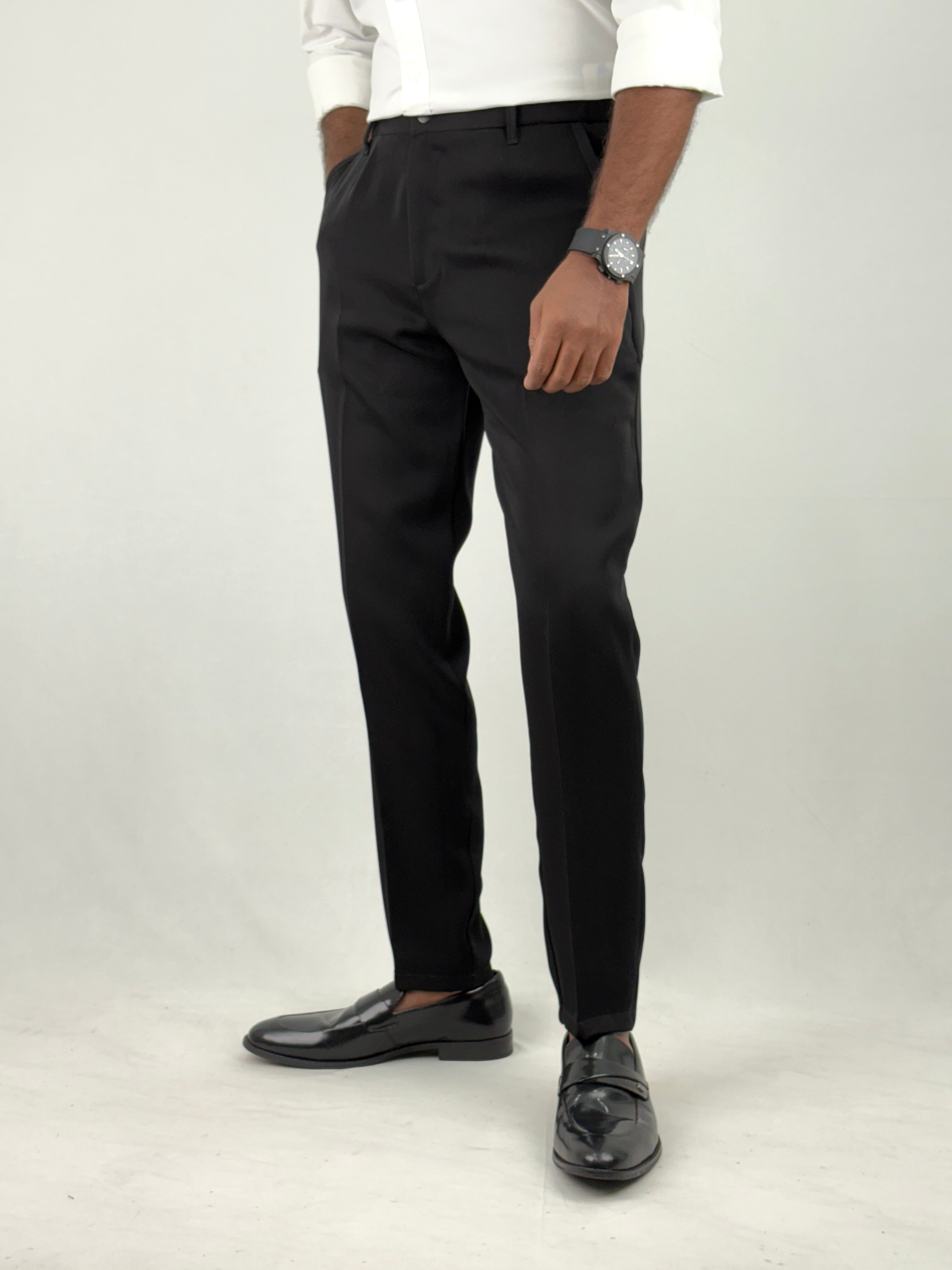 Black Stretchable IMP Formal Pants