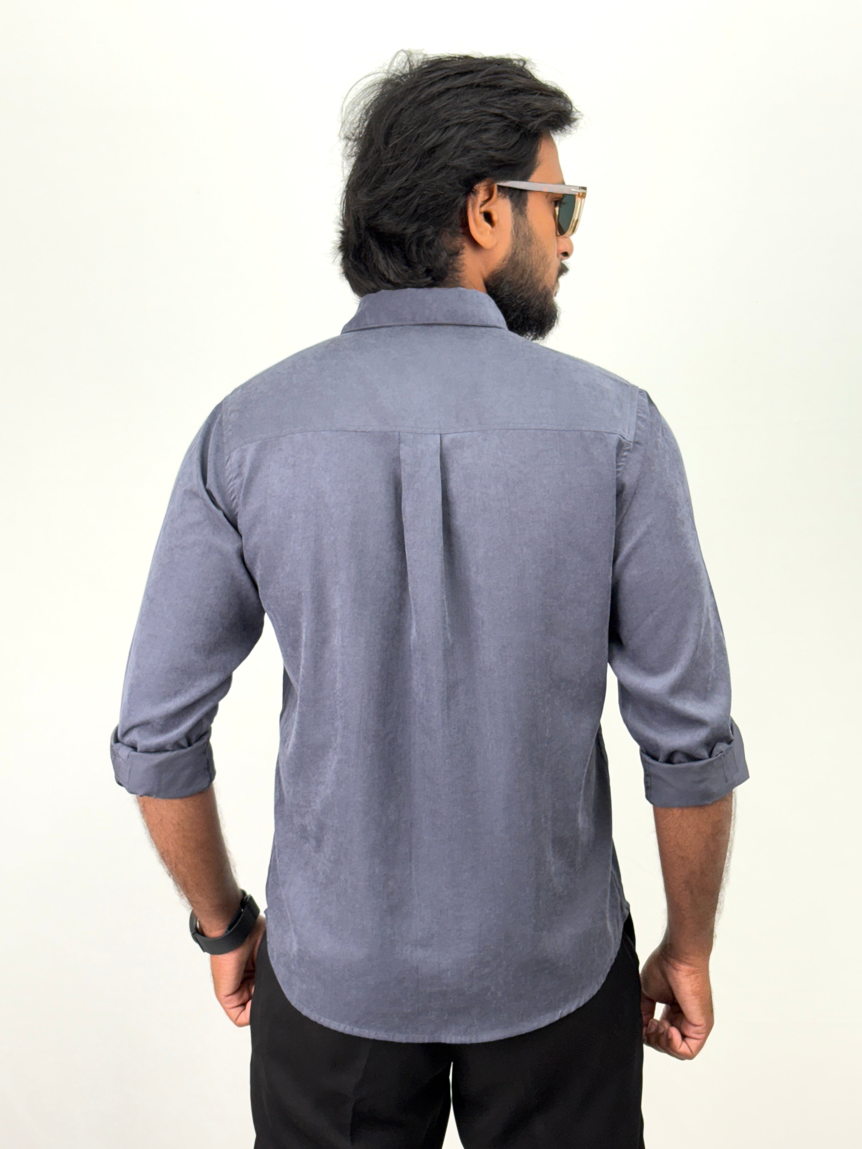 Blue IMP Velvet Shirts