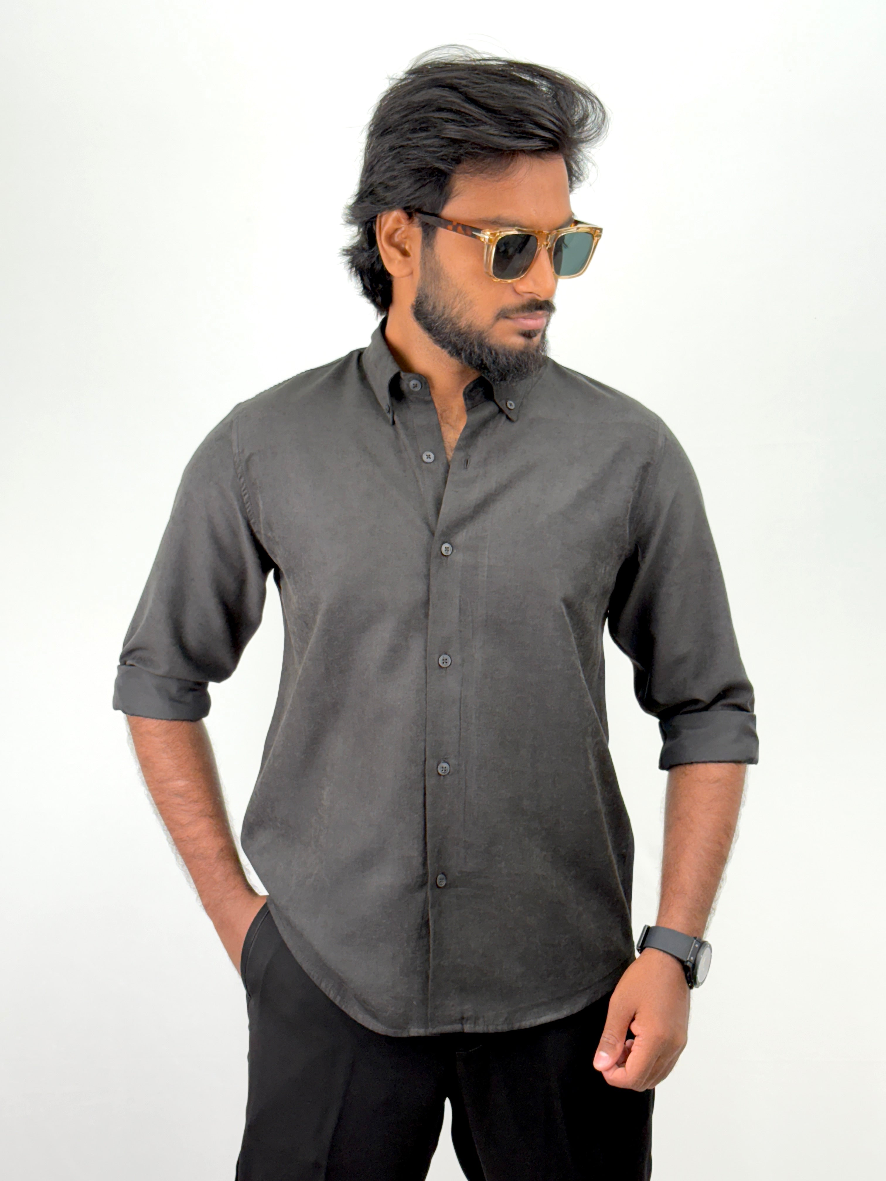 Black IMP Velvet Shirts
