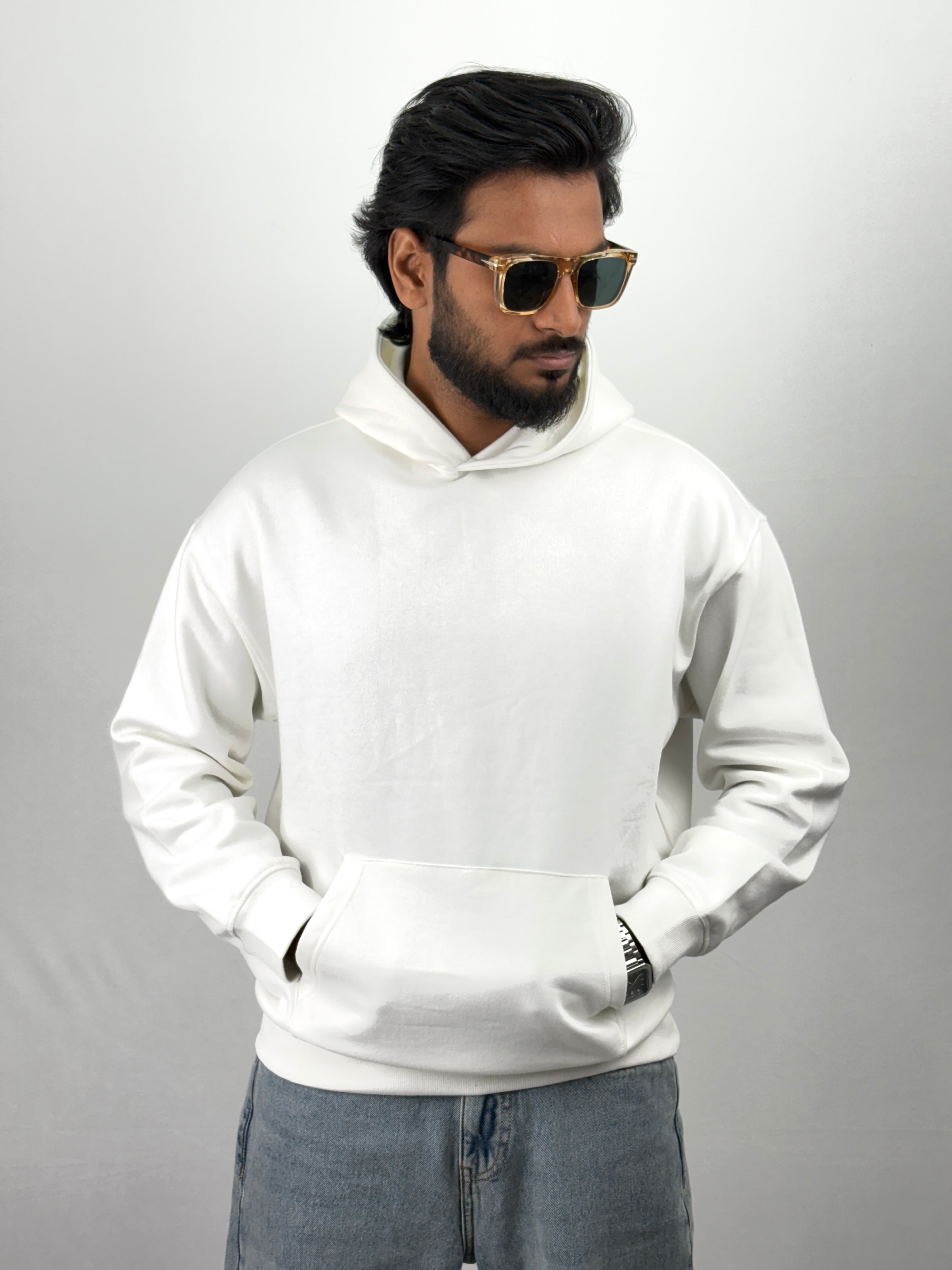 White Oversized Hoodie