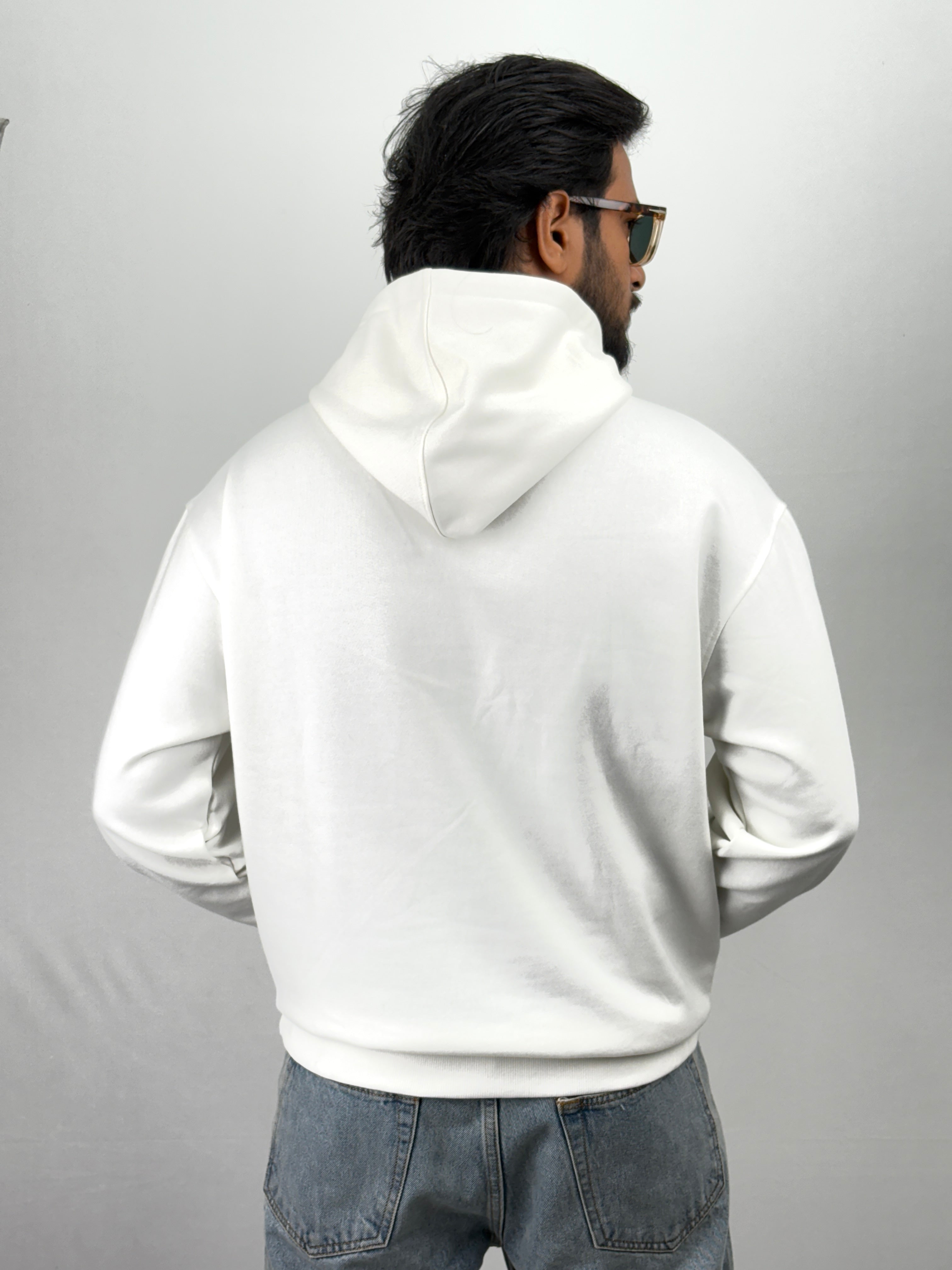 White Oversized Hoodie
