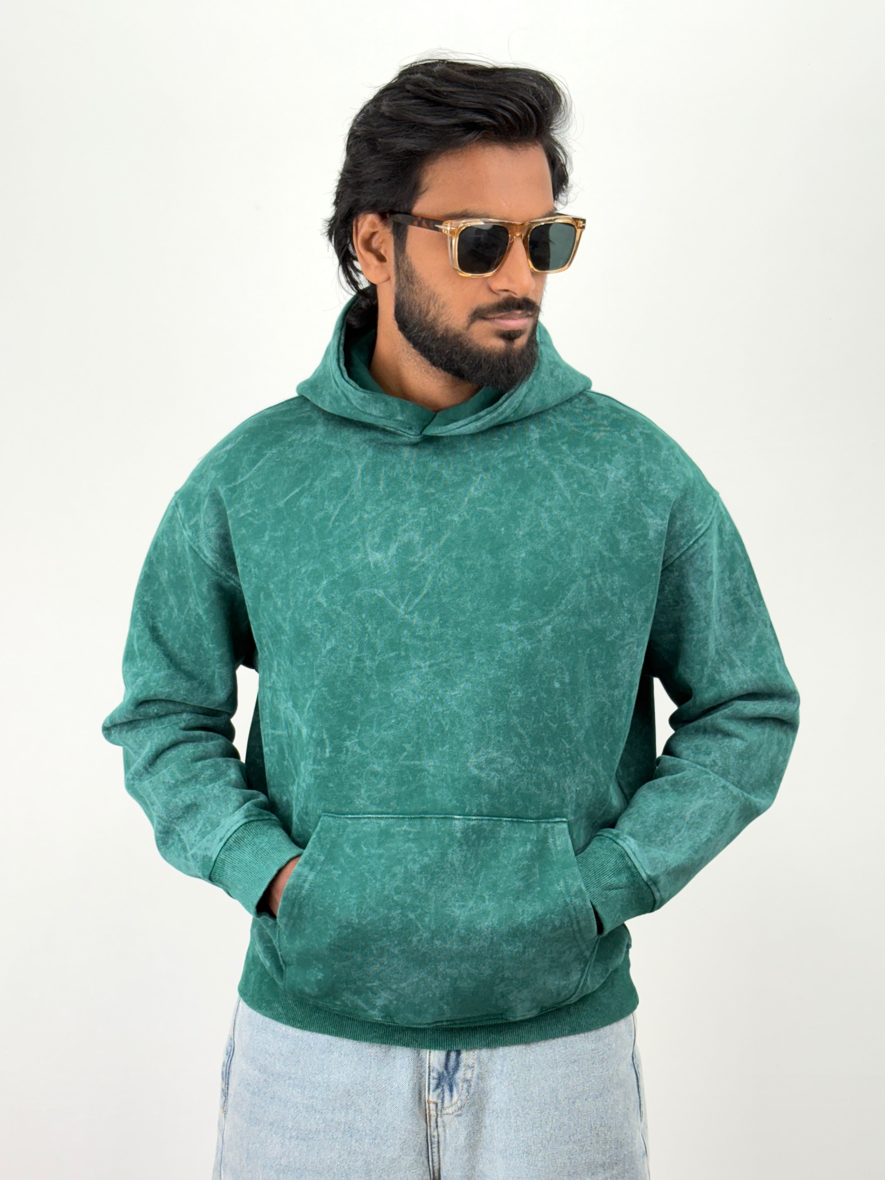 Green Oversized Hoodie