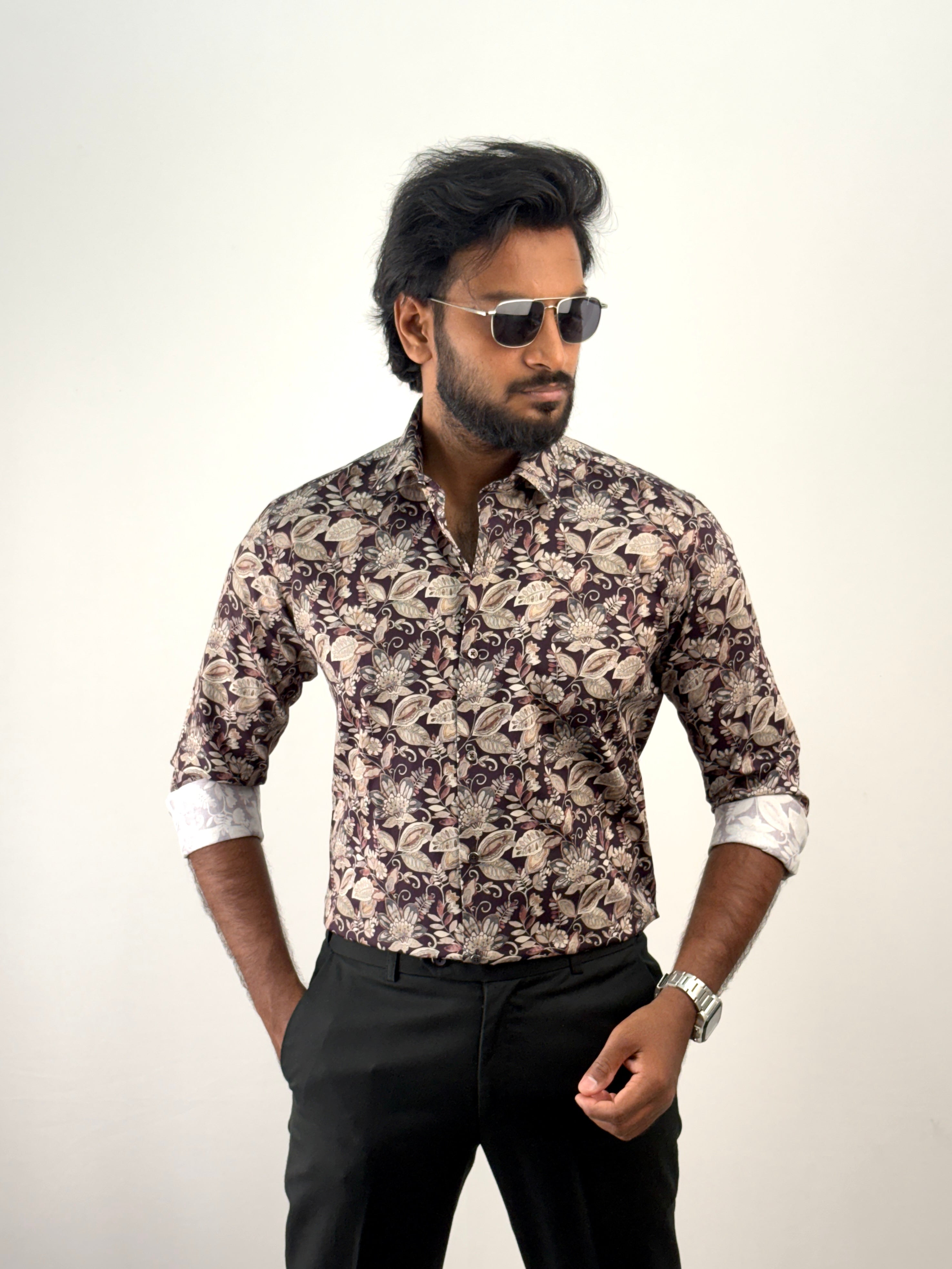 Mauv IMP Printed Shirt