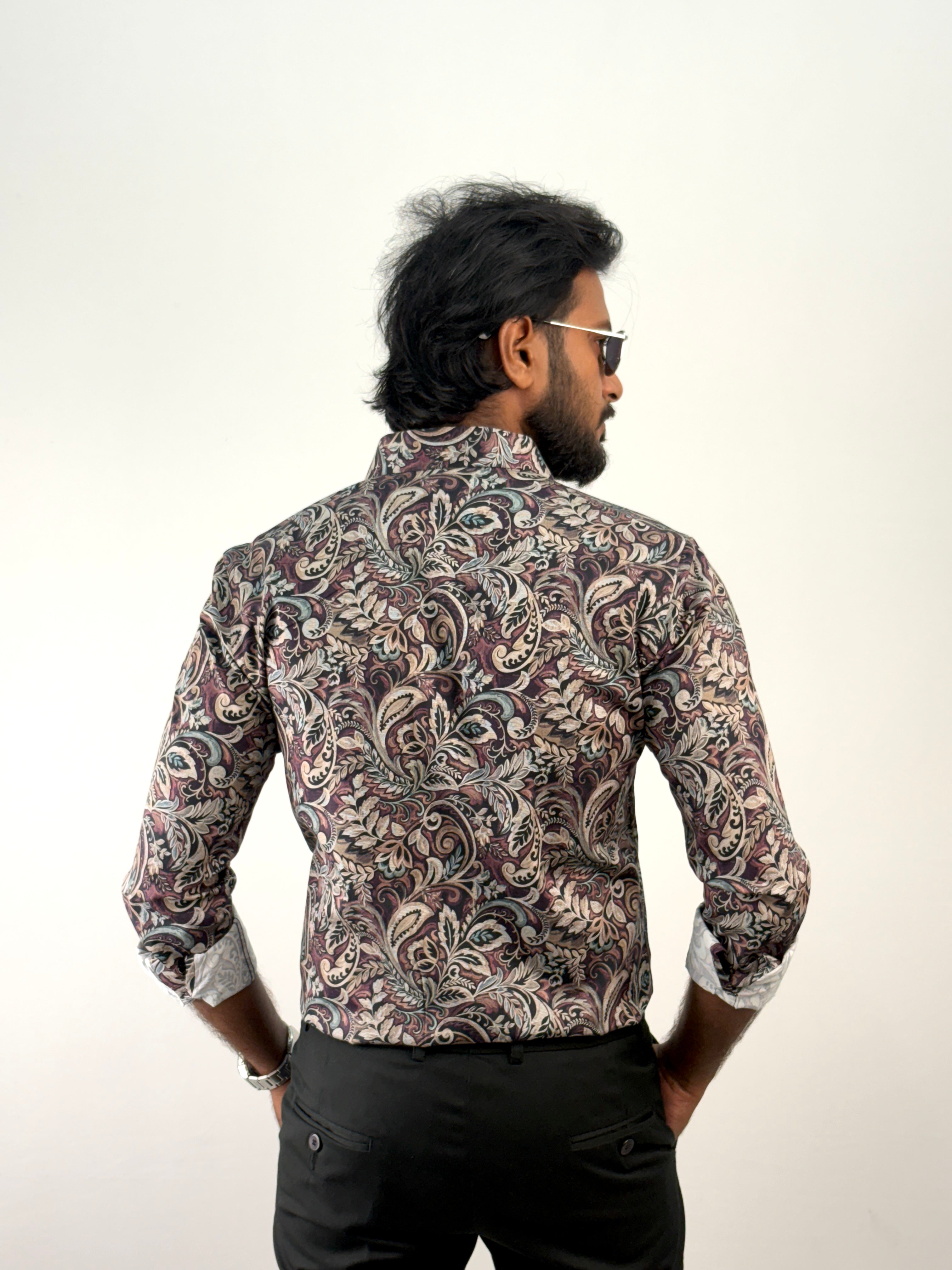 Brown IMP Printed Shirt