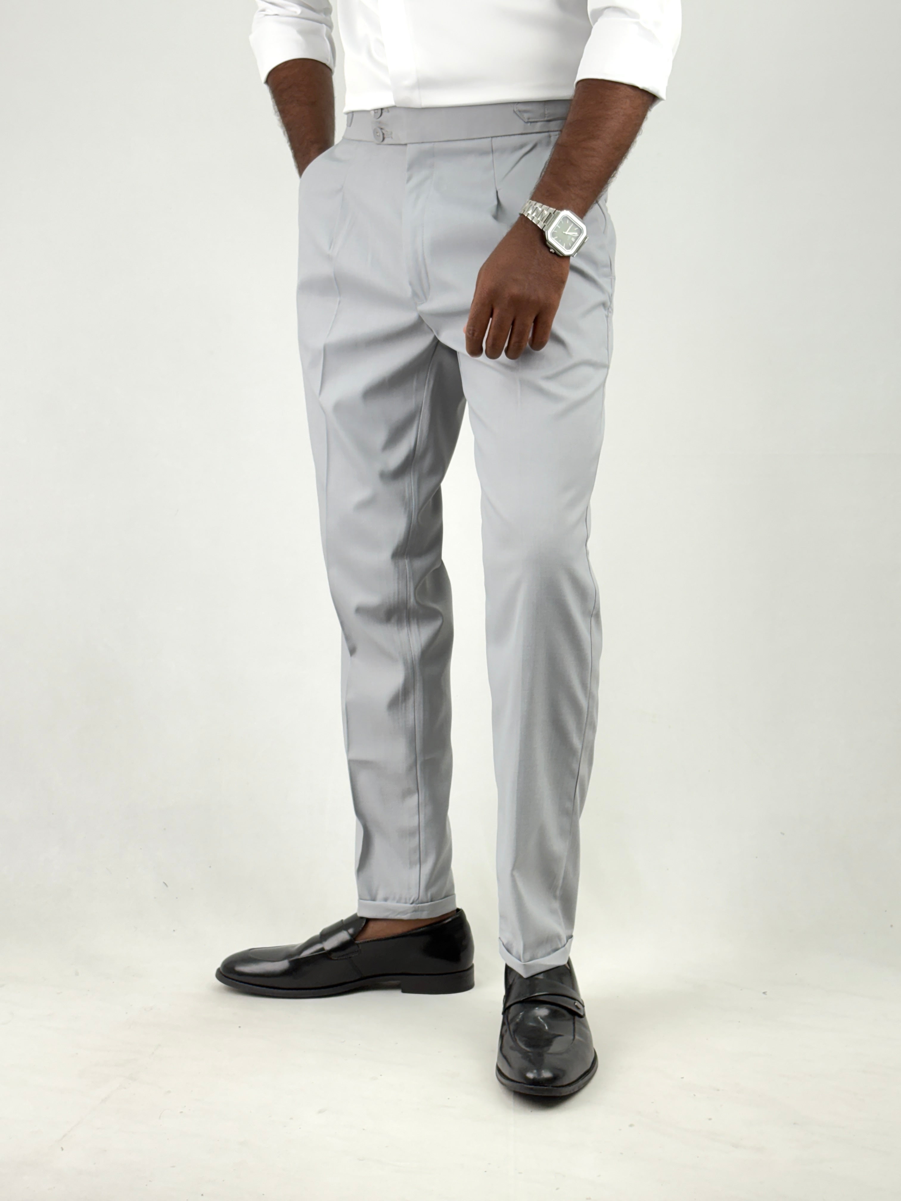 Light Grey Gurkha Pants