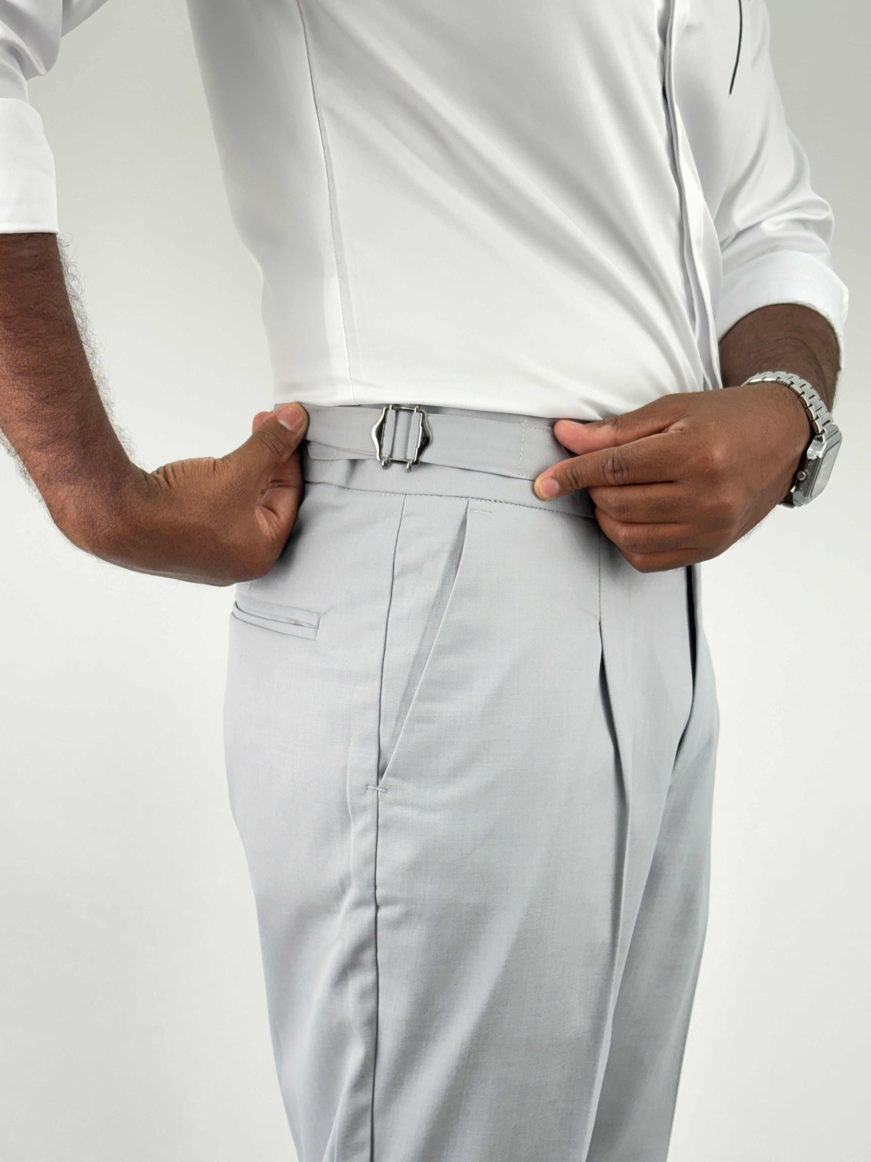 Light Grey Gurkha Pants