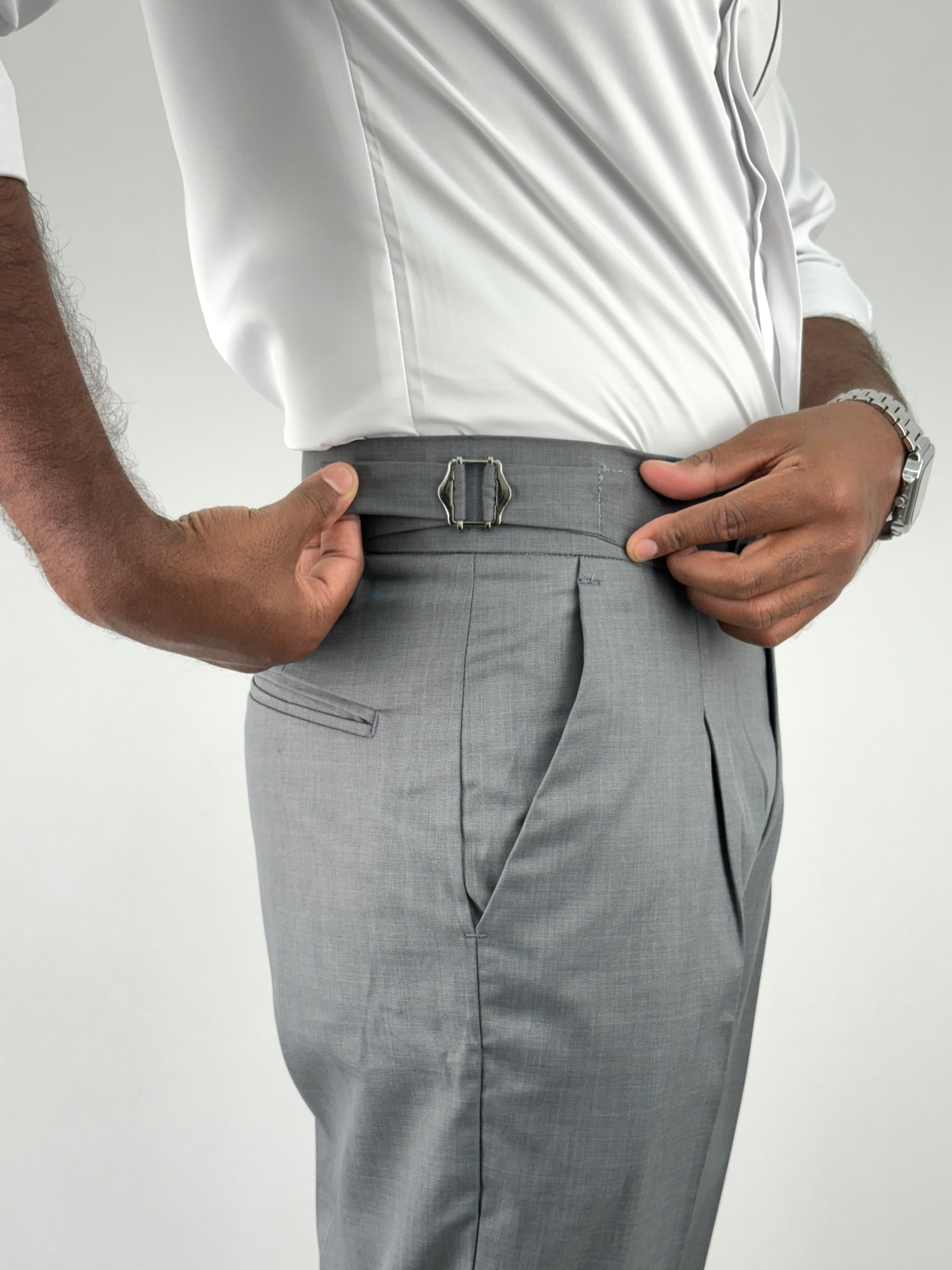 Grey Gurkha Pants