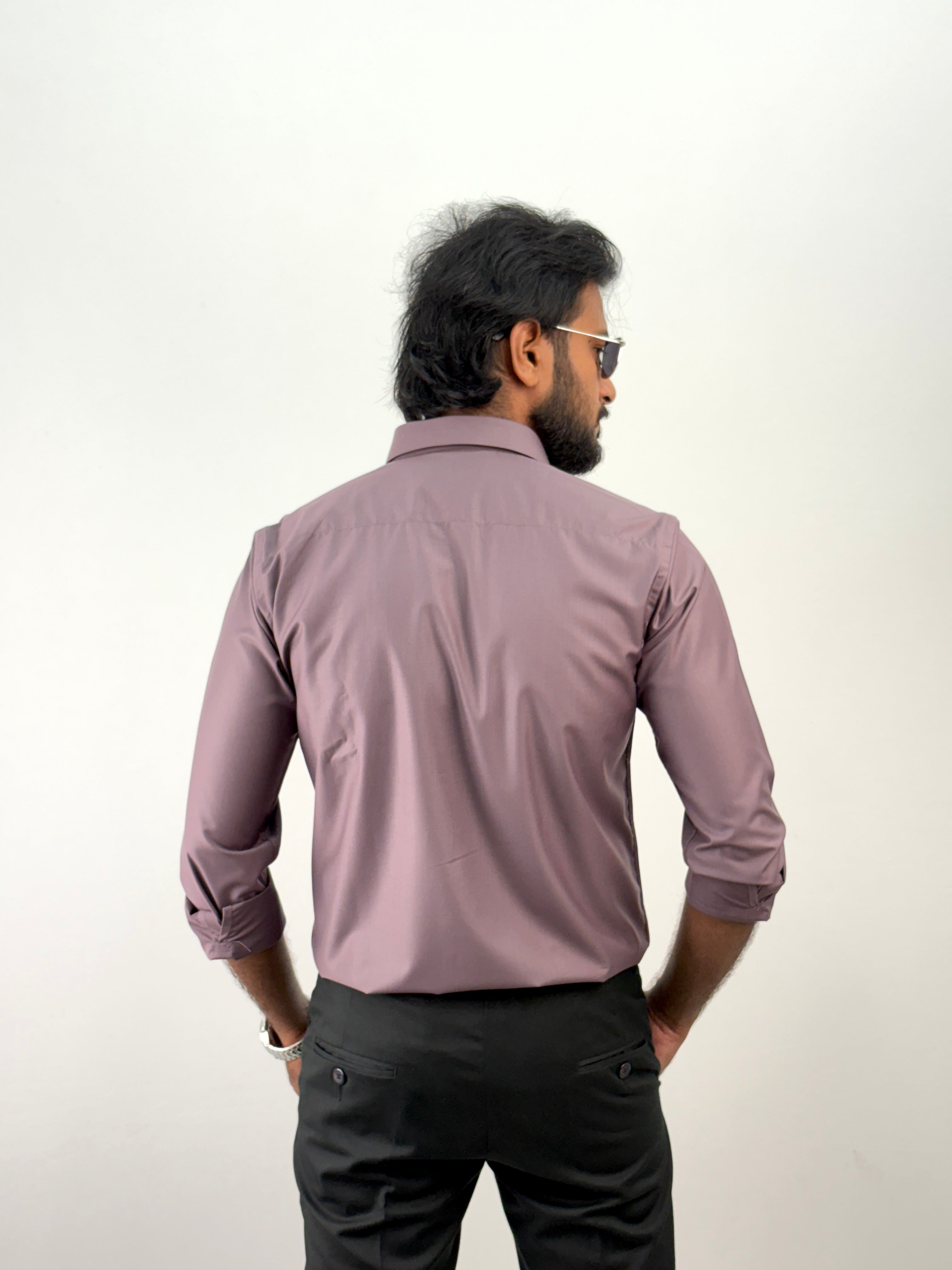 Mauv Luxury Designer Stone Work Shirt 17
