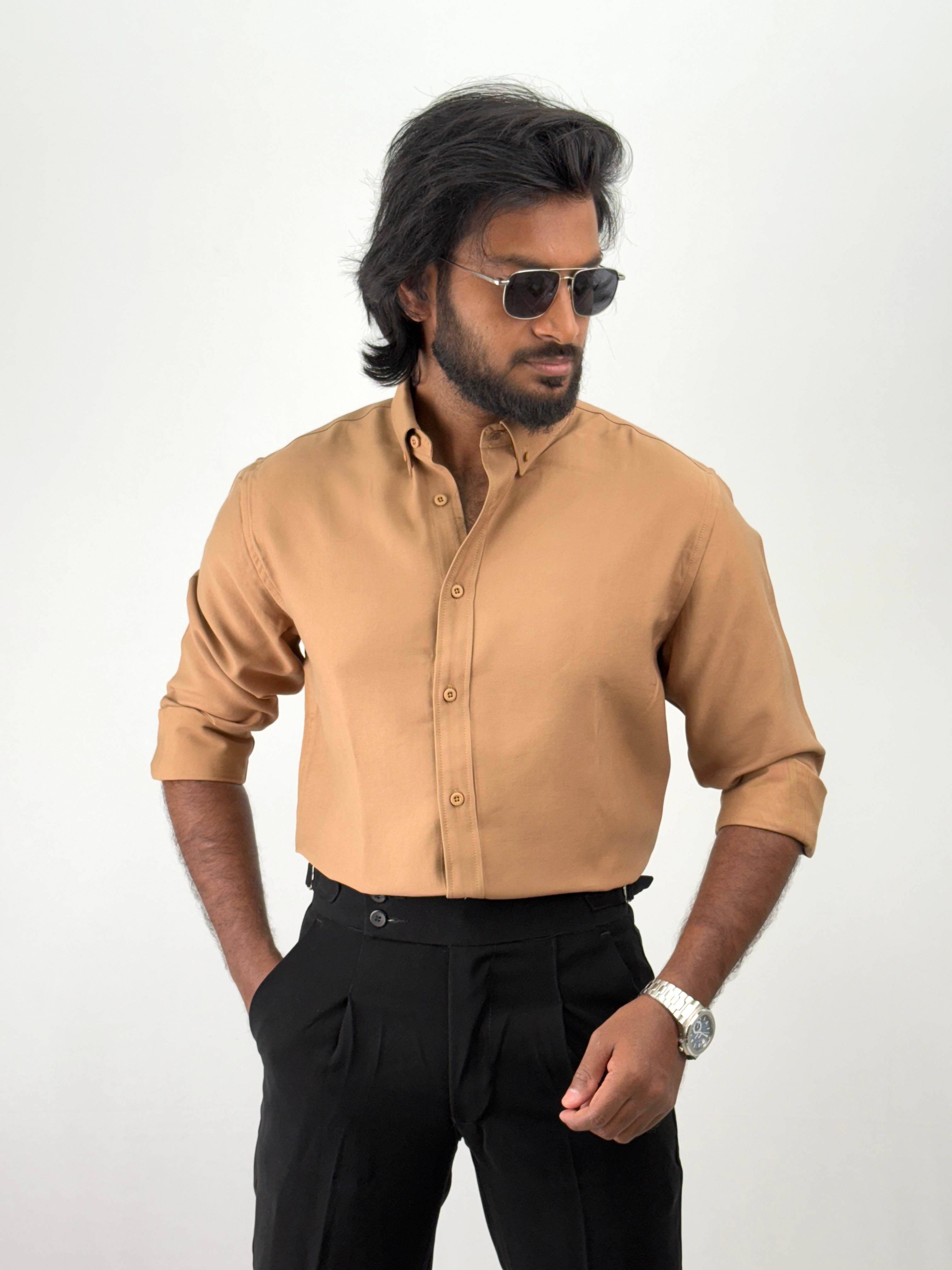 Mustard IMP Plain Shirt 1