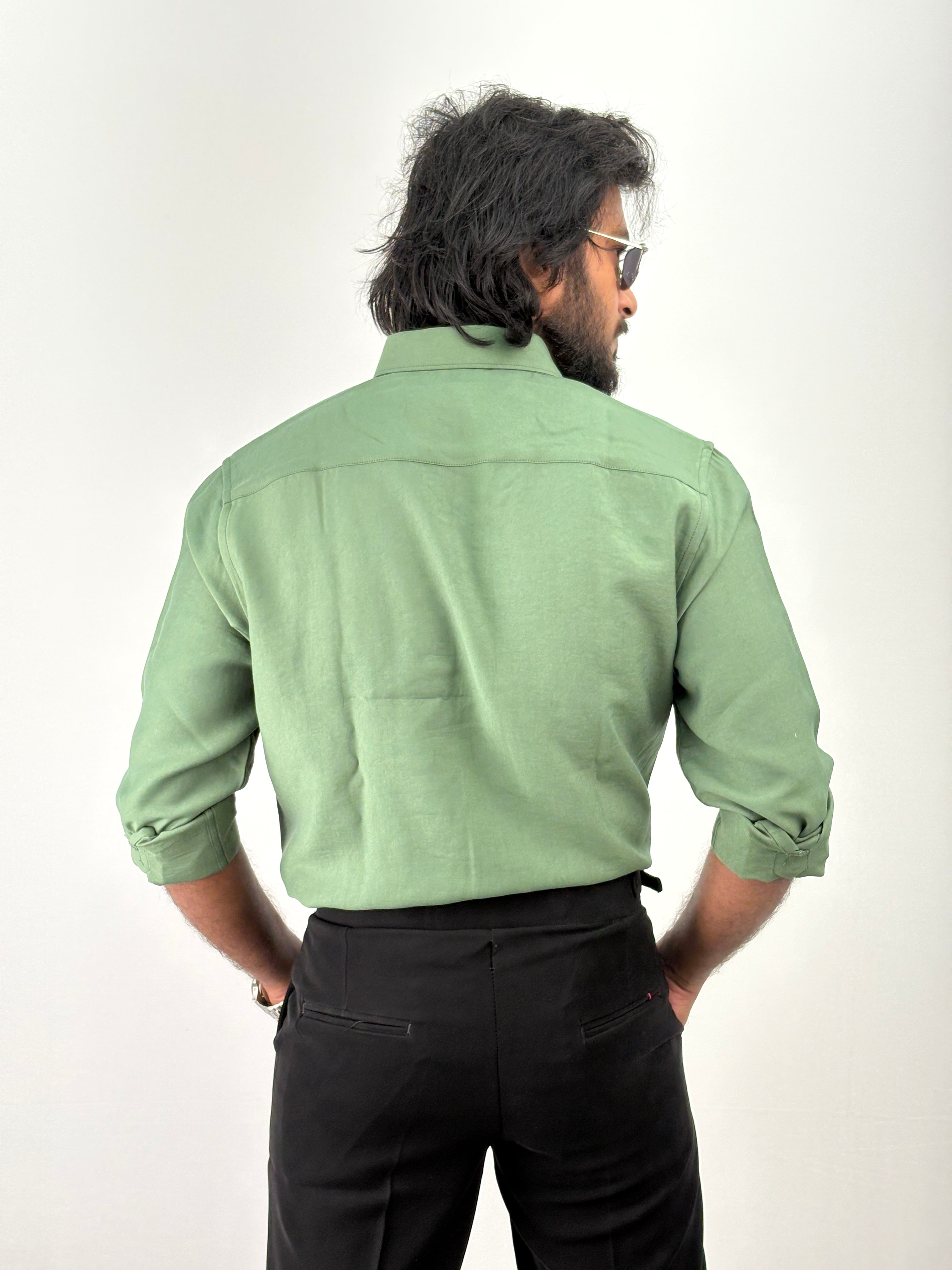 Green IMP Plain Shirt 1