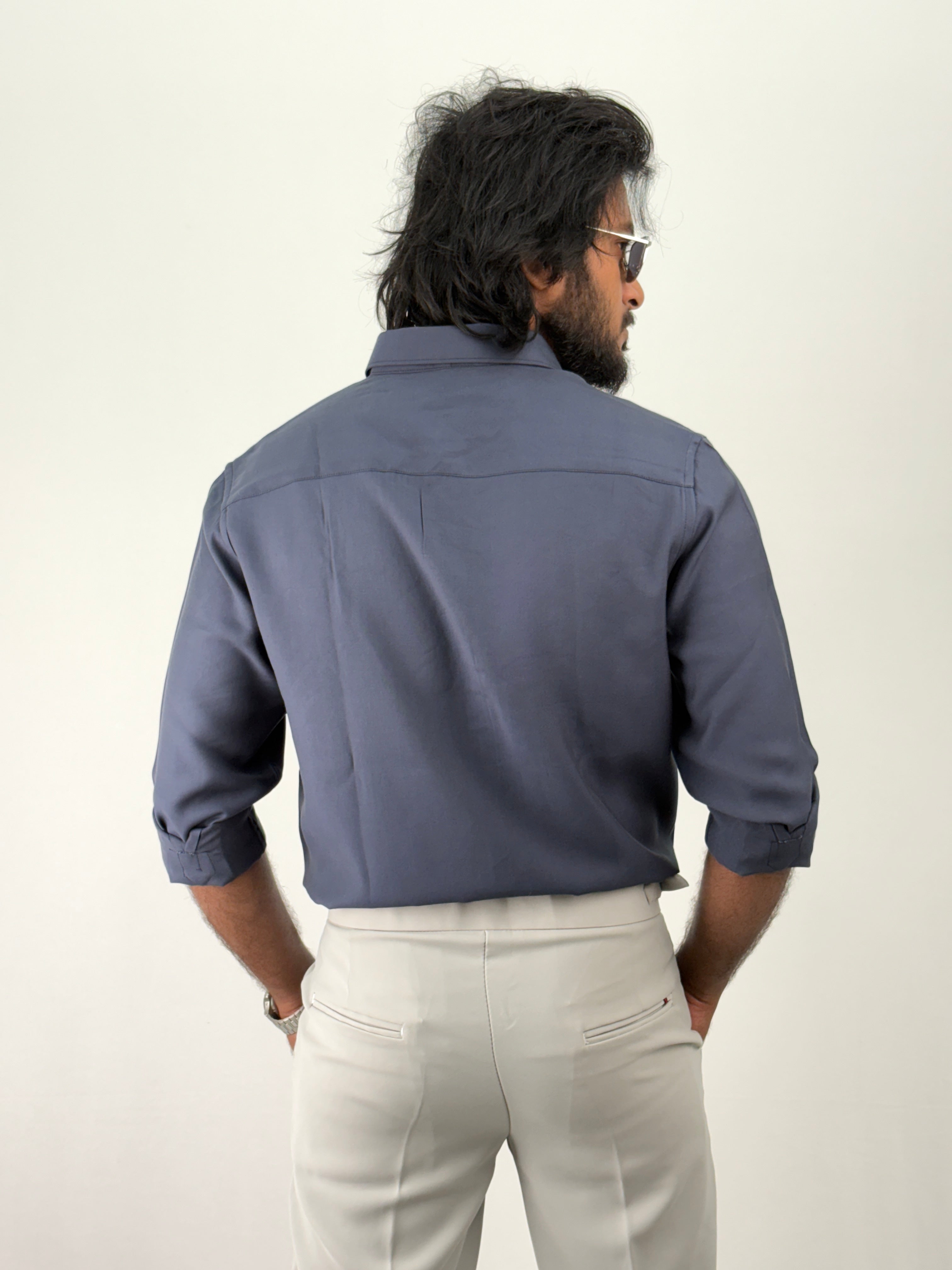 Navy IMP Plain Shirt 1