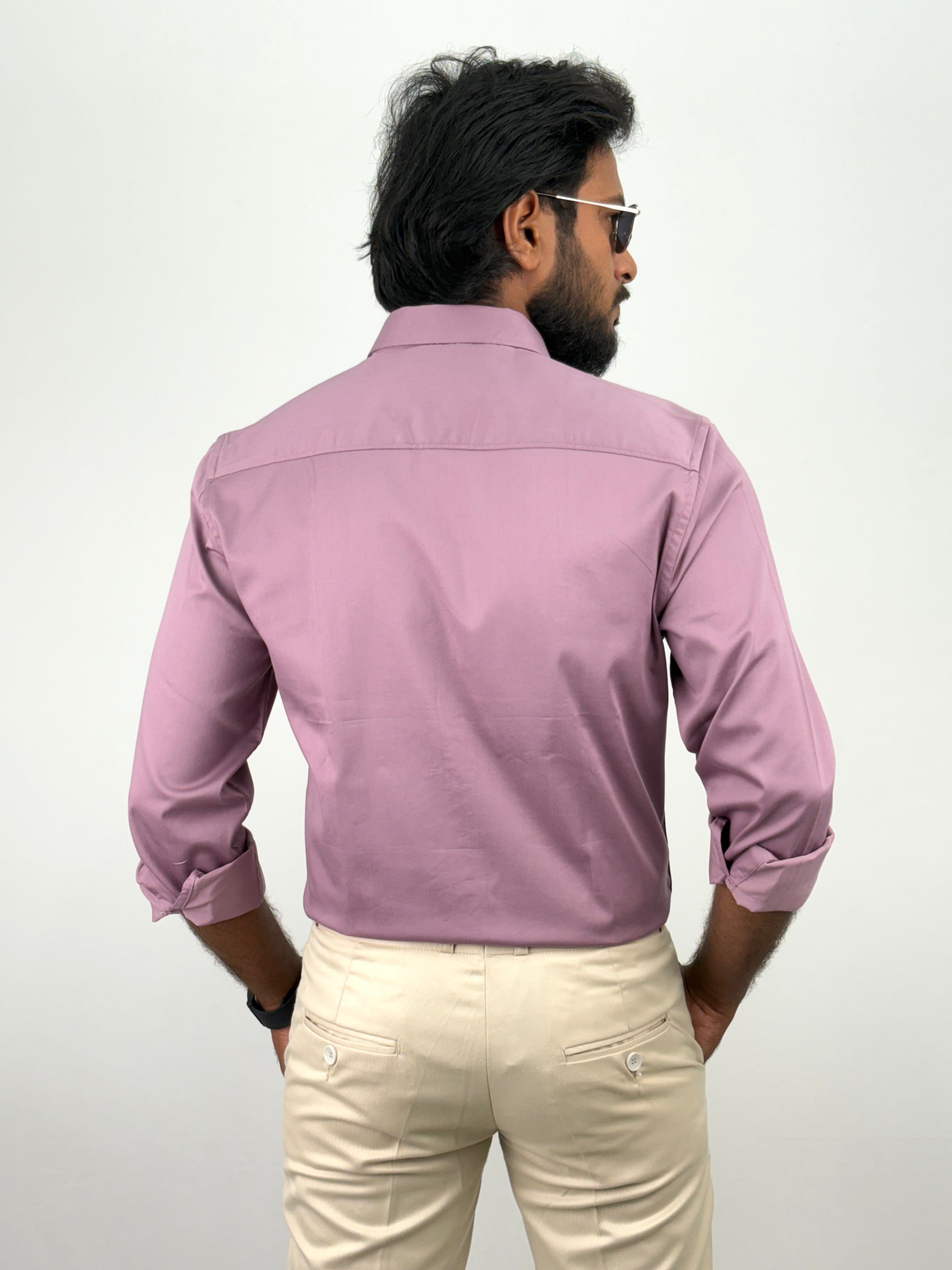 Lavender Designer Satin Shirt