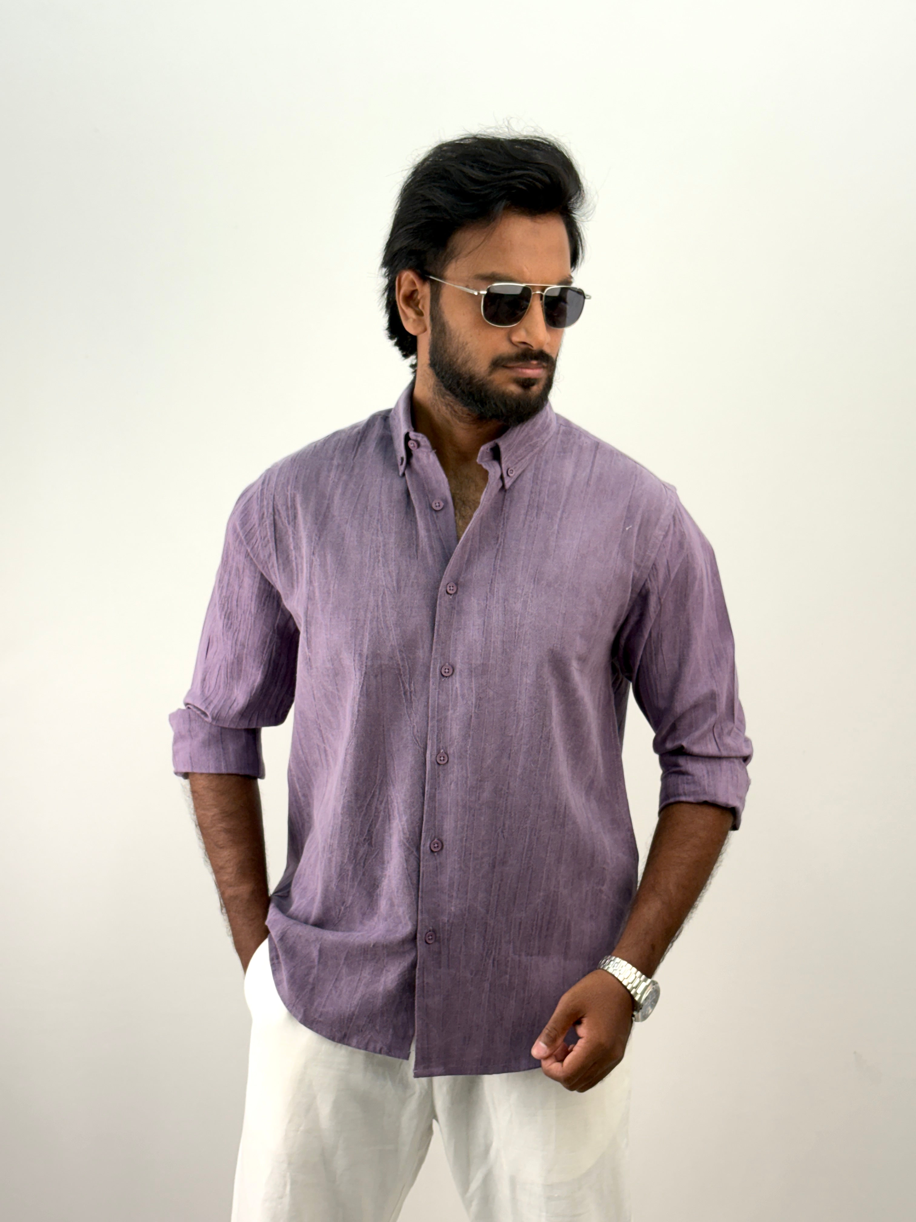 Lavender IMP Texture Shirt
