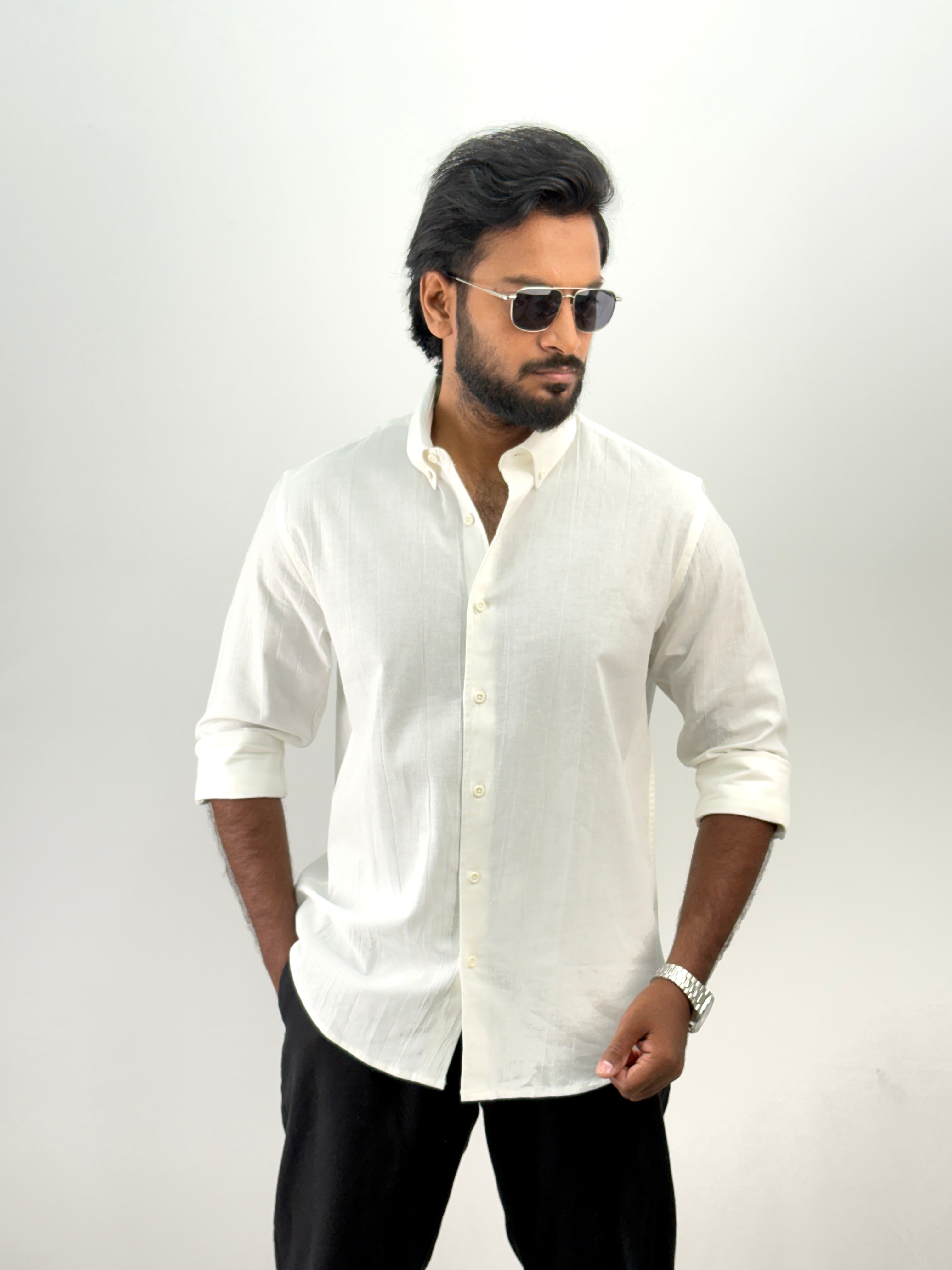 White IMP Texture Shirt