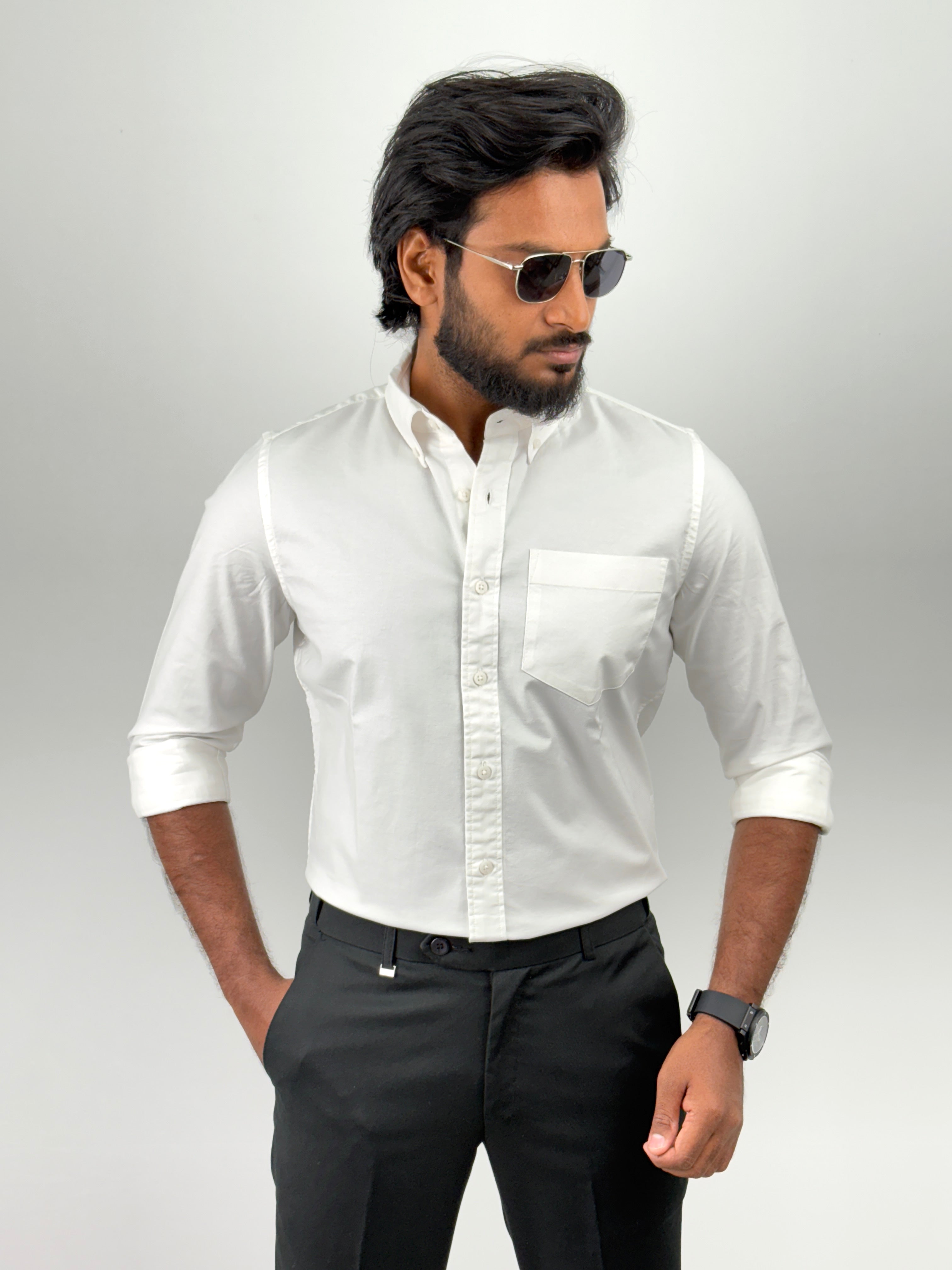 White Plain Oxford Shirt