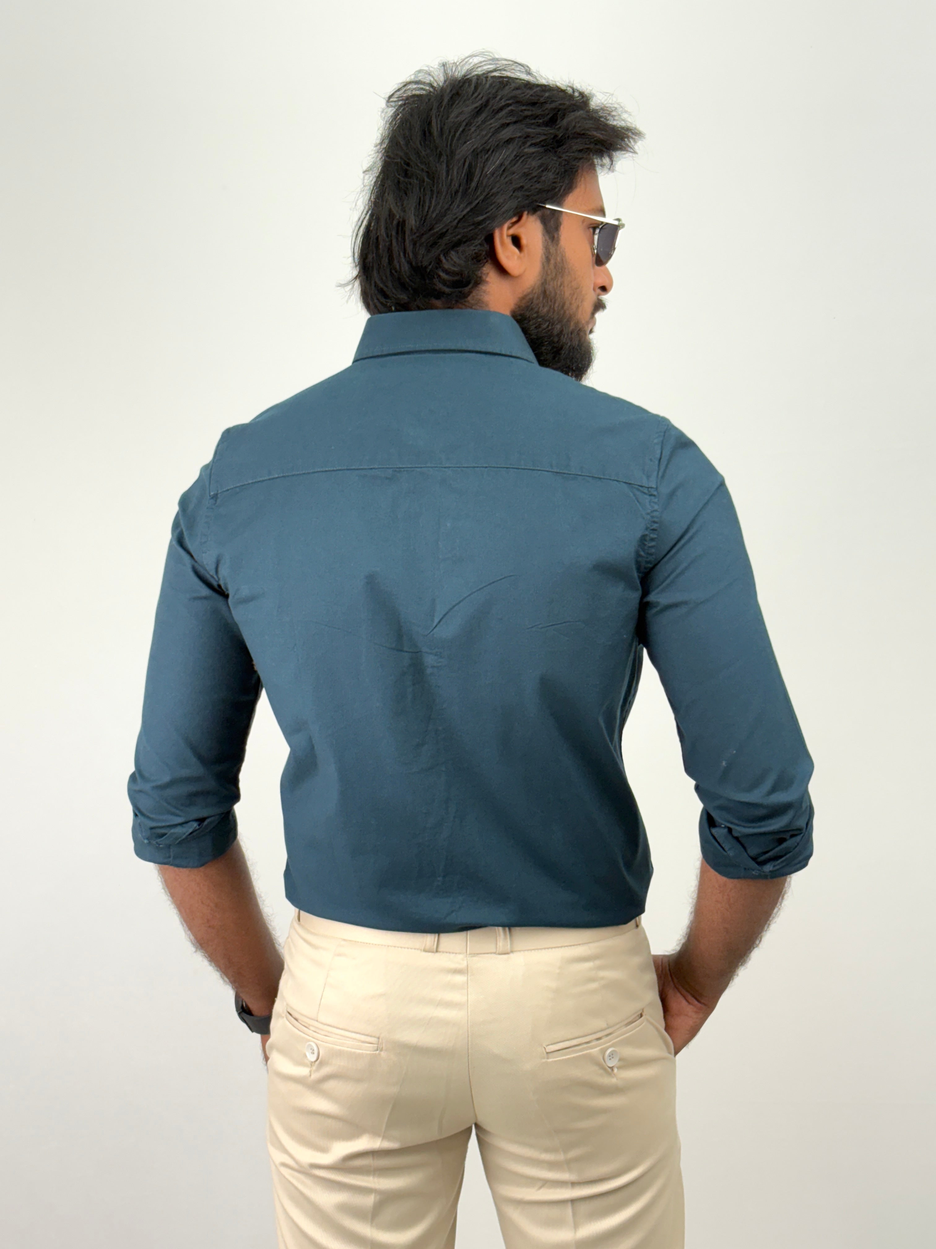 Peacock Plain Oxford Shirt