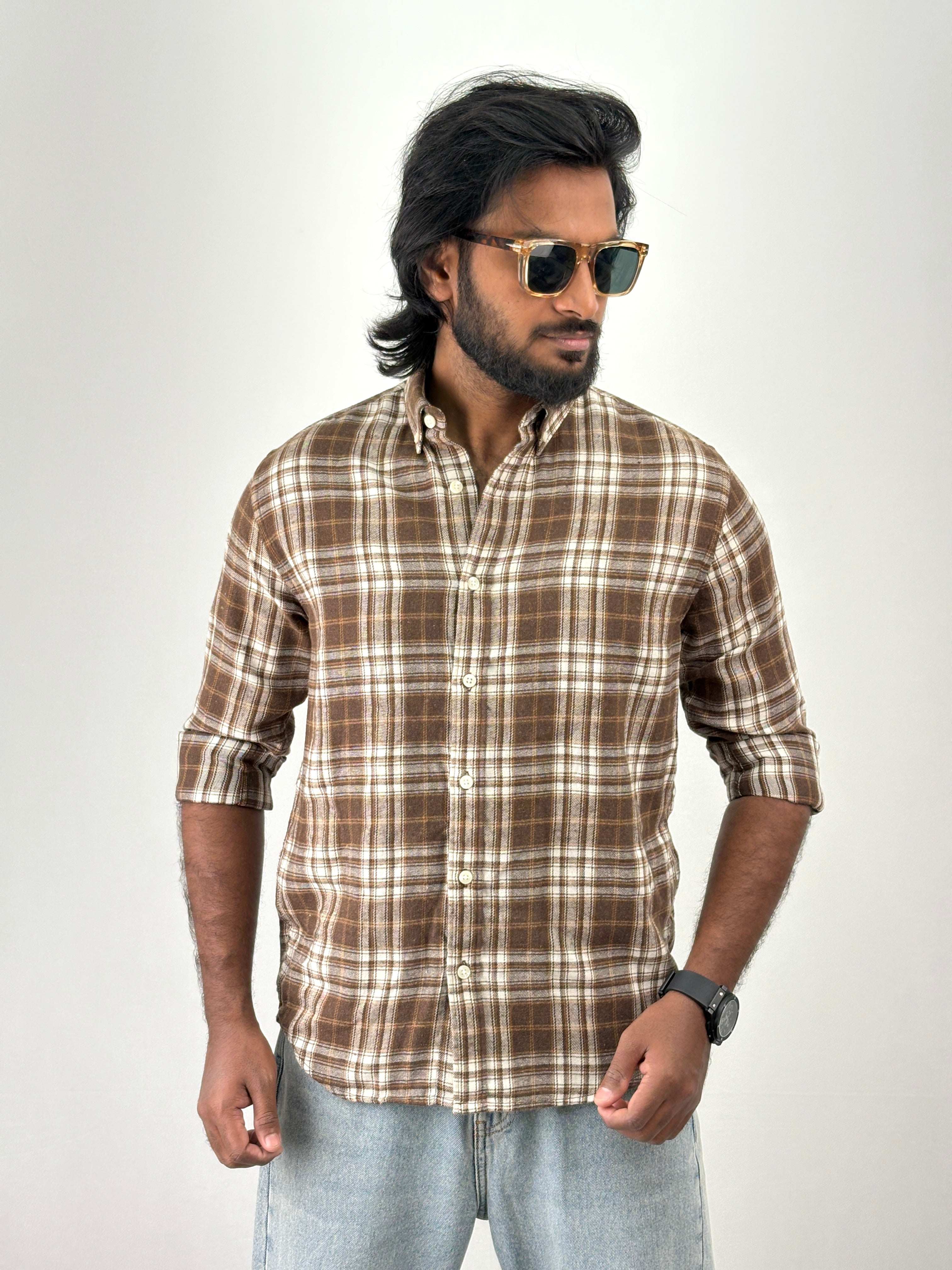 Brown Flannel Shirt