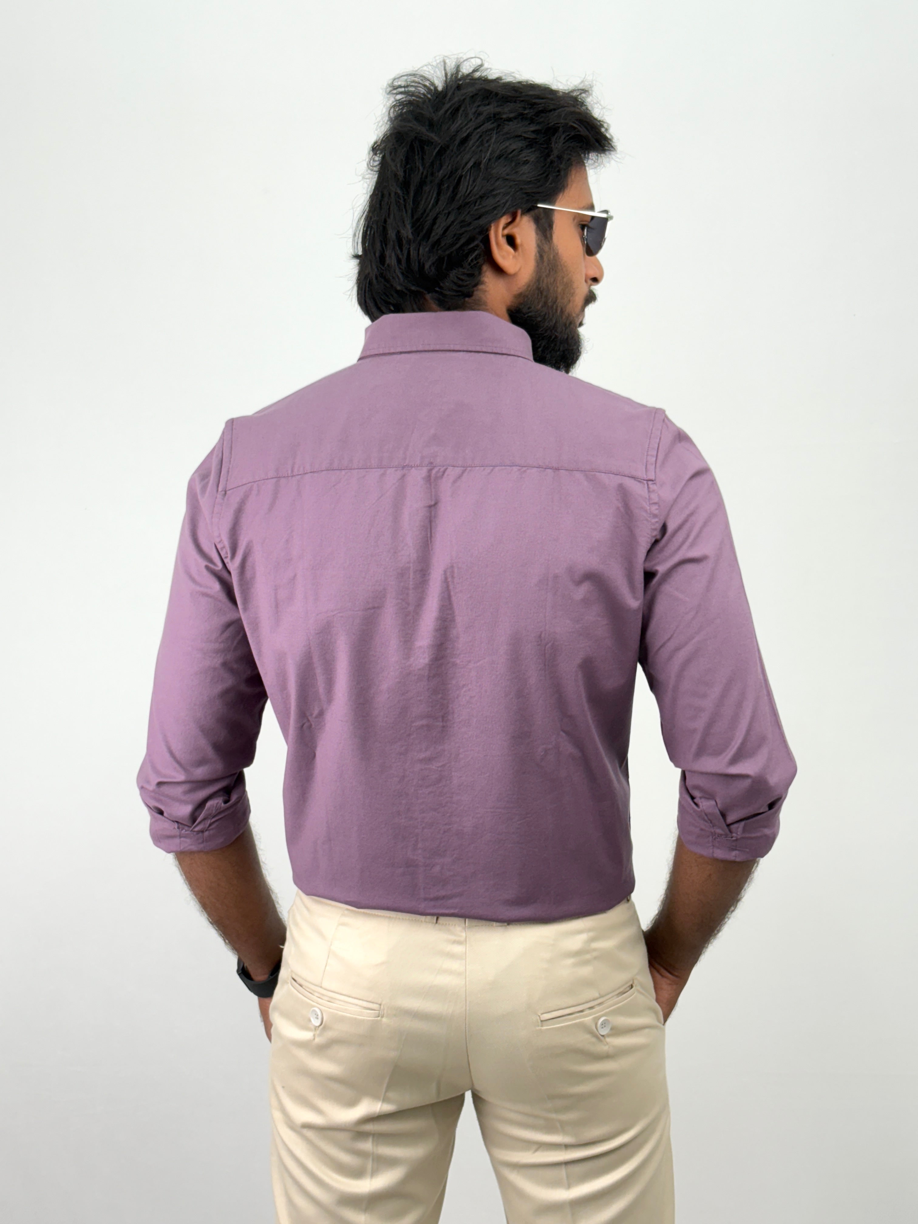 Lavender Plain Oxford Shirt