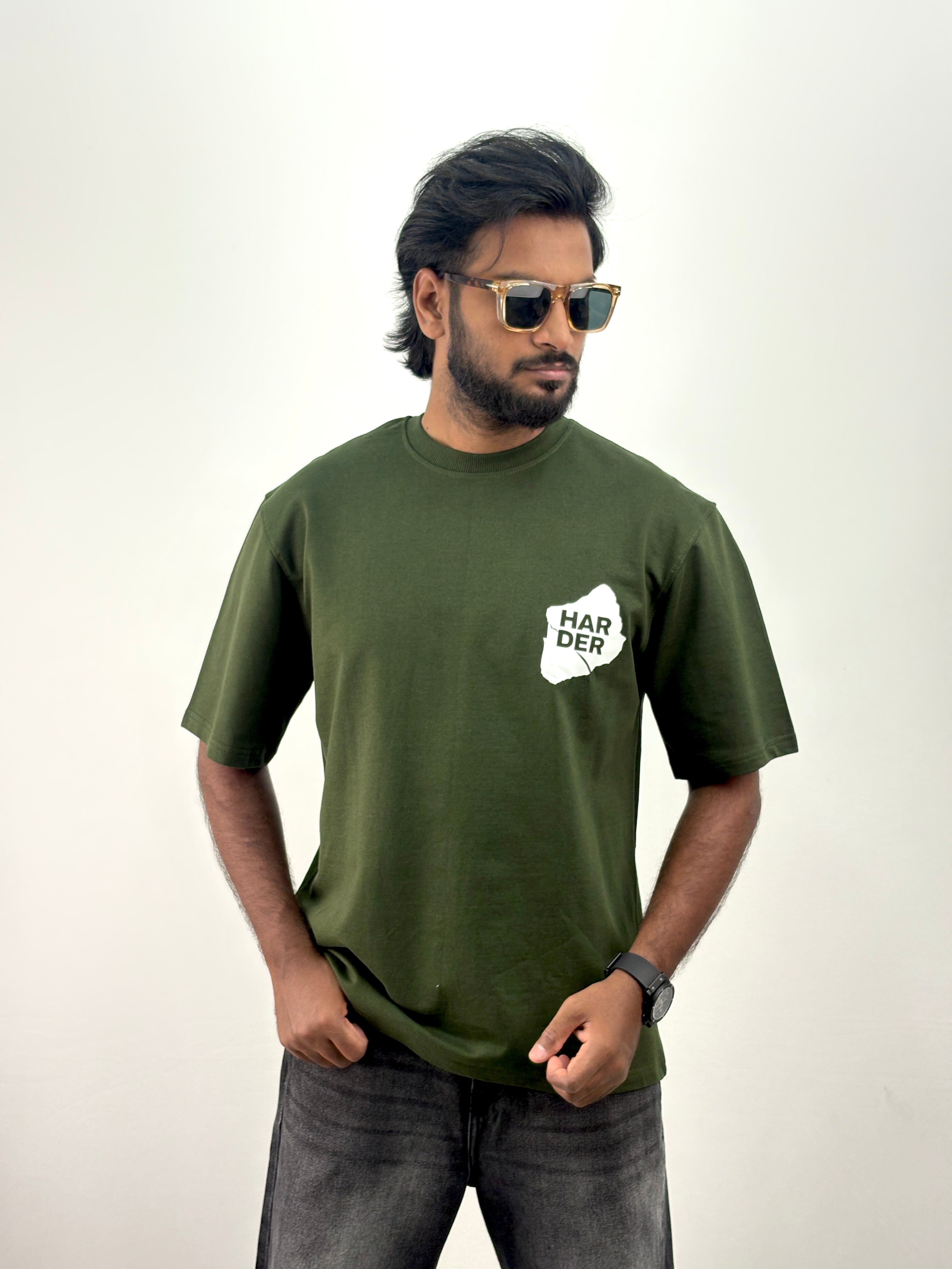 Dark Green Oversized T-Shirt