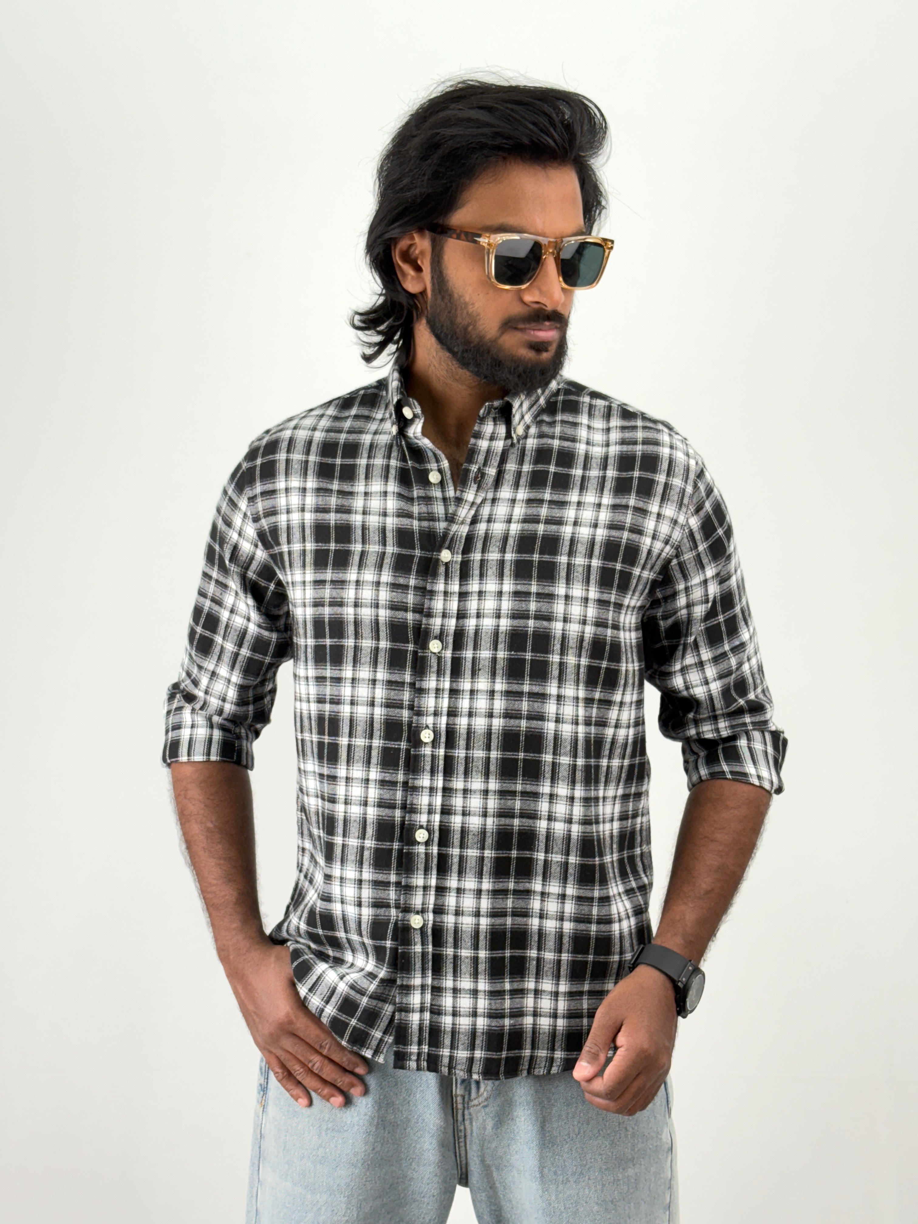 Black Flannel Shirt