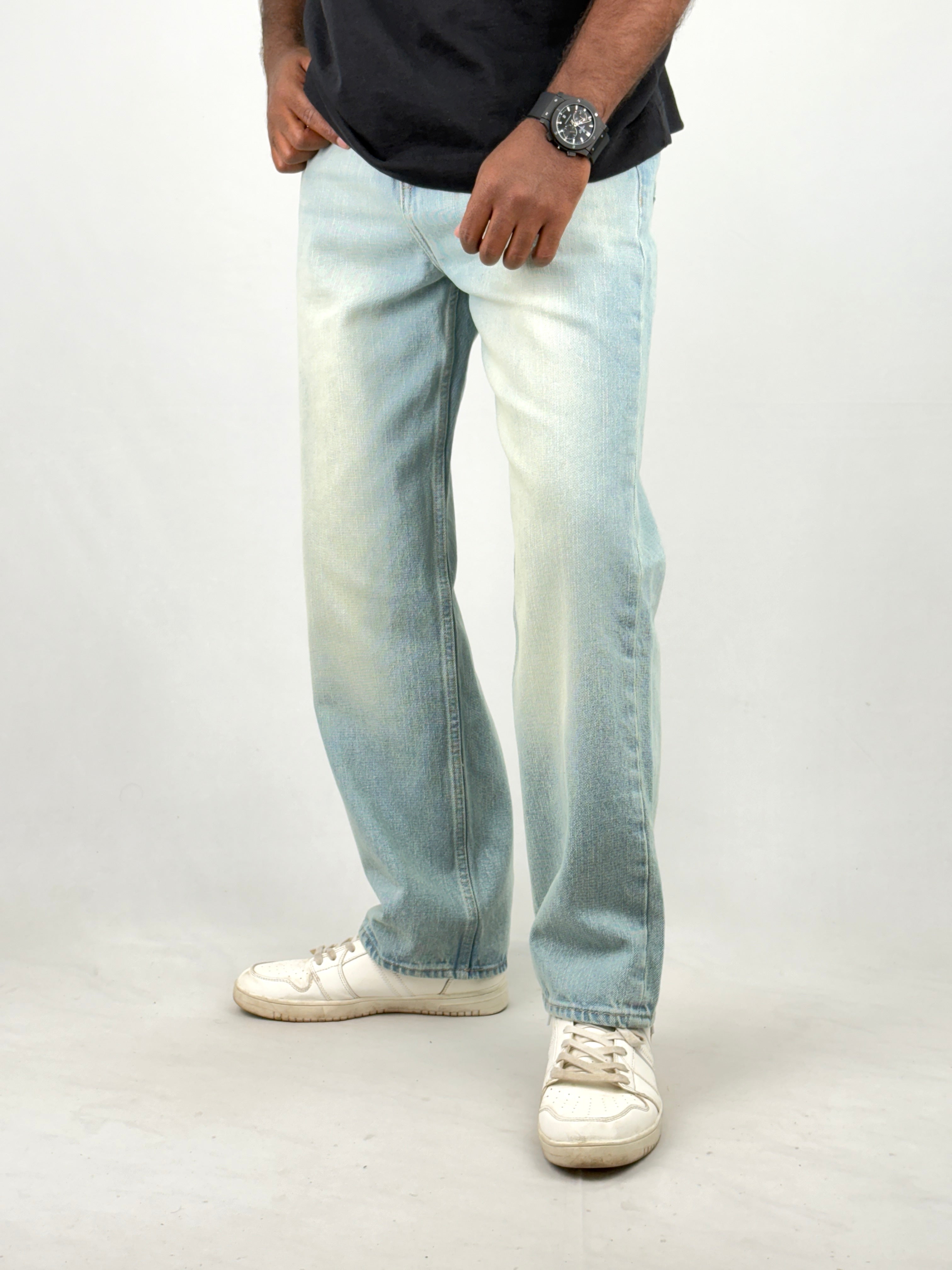 Blue Tinted Baggy Jeans