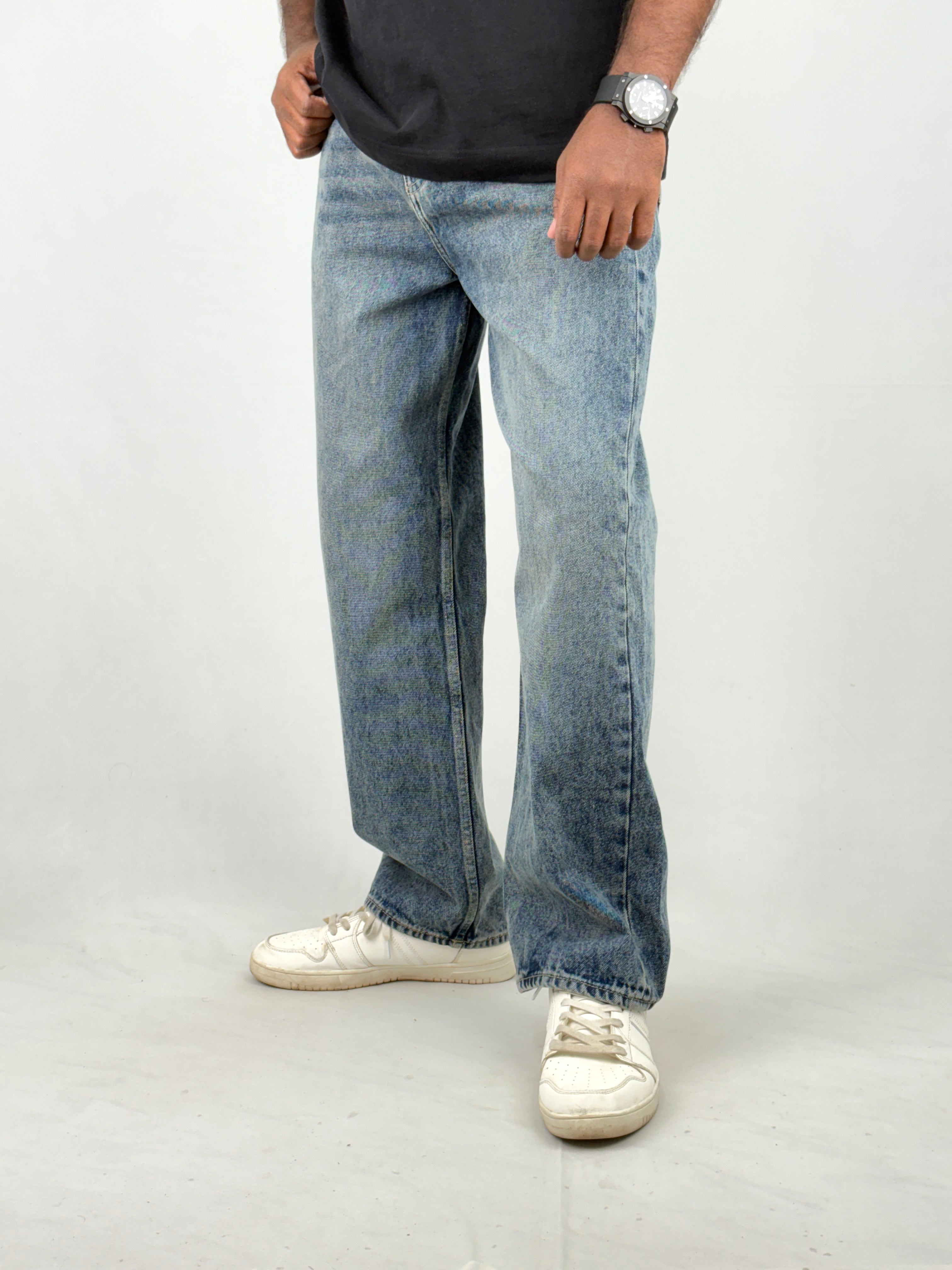 Denim Blue Baggy Jeans