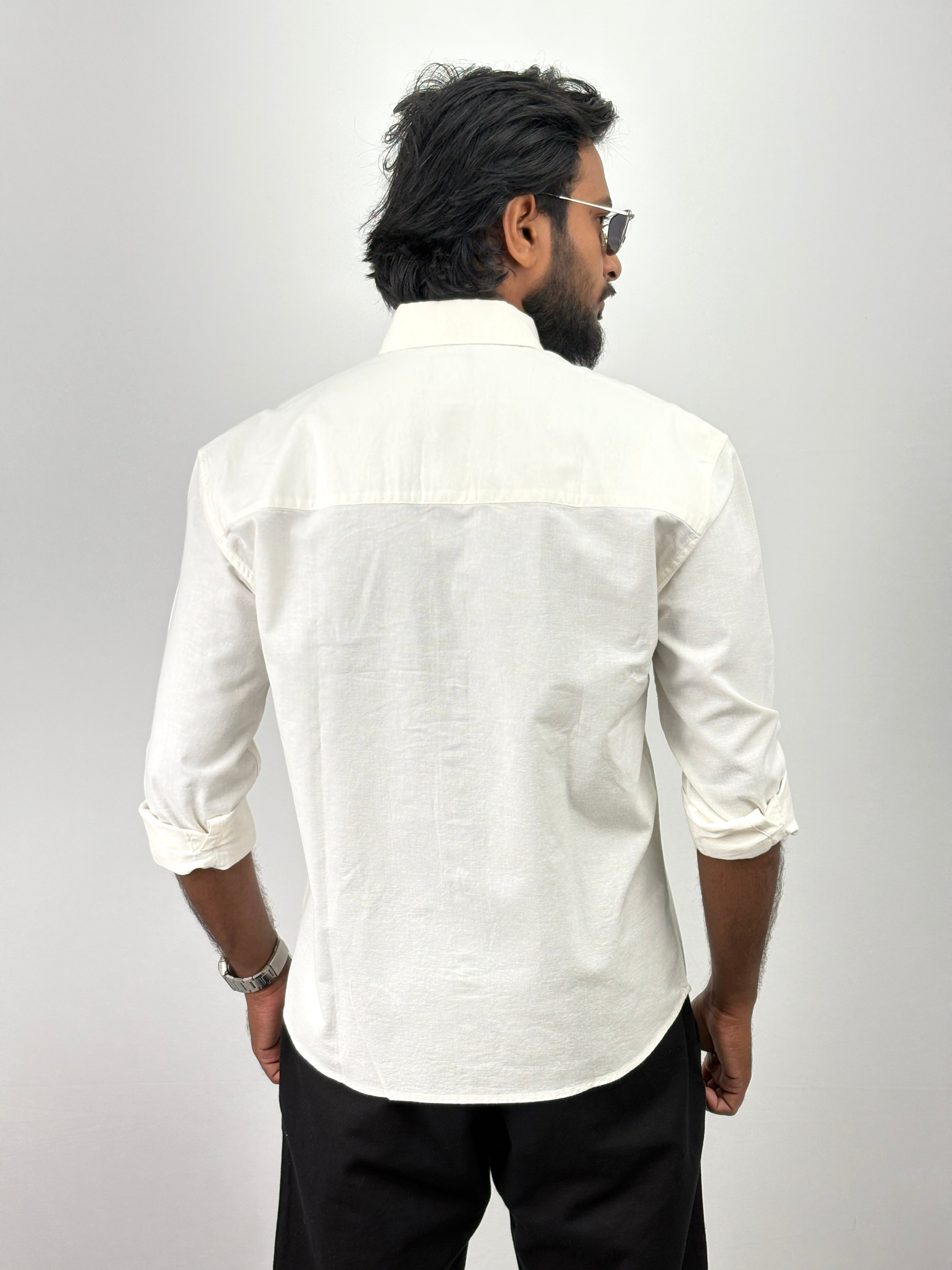 Cream Linen Shirts