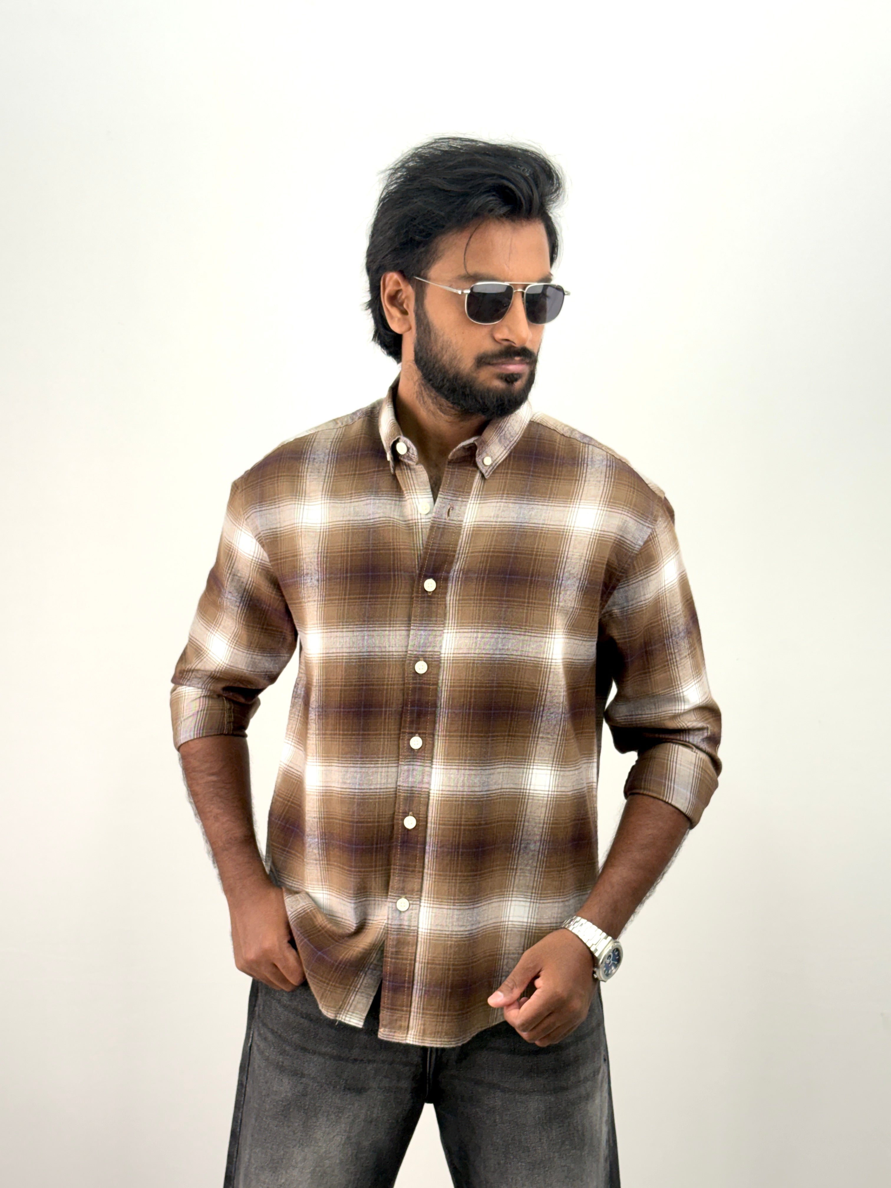 Brown Flannel Shirt