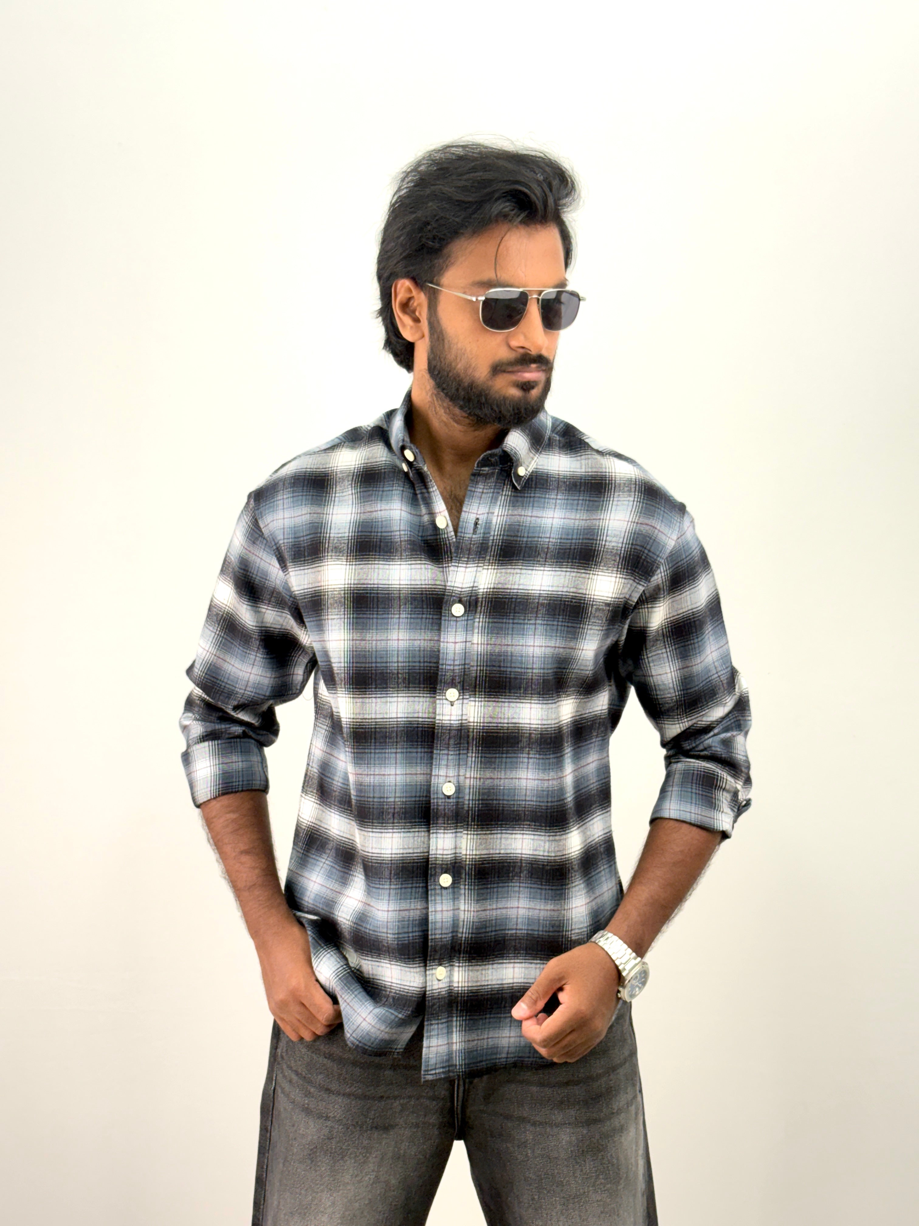 Light Blue Flannel Shirt