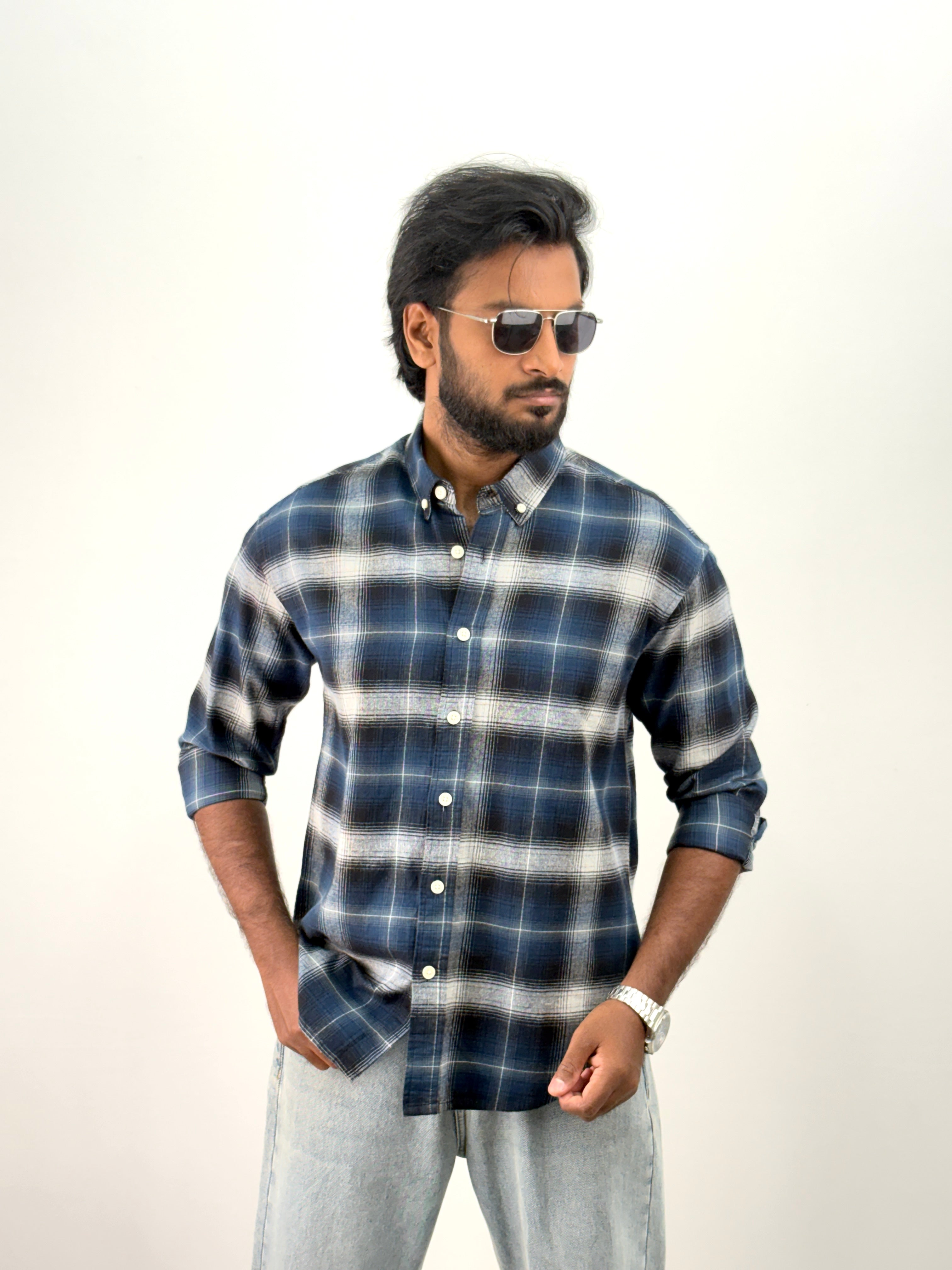 Blue Flannel Shirt