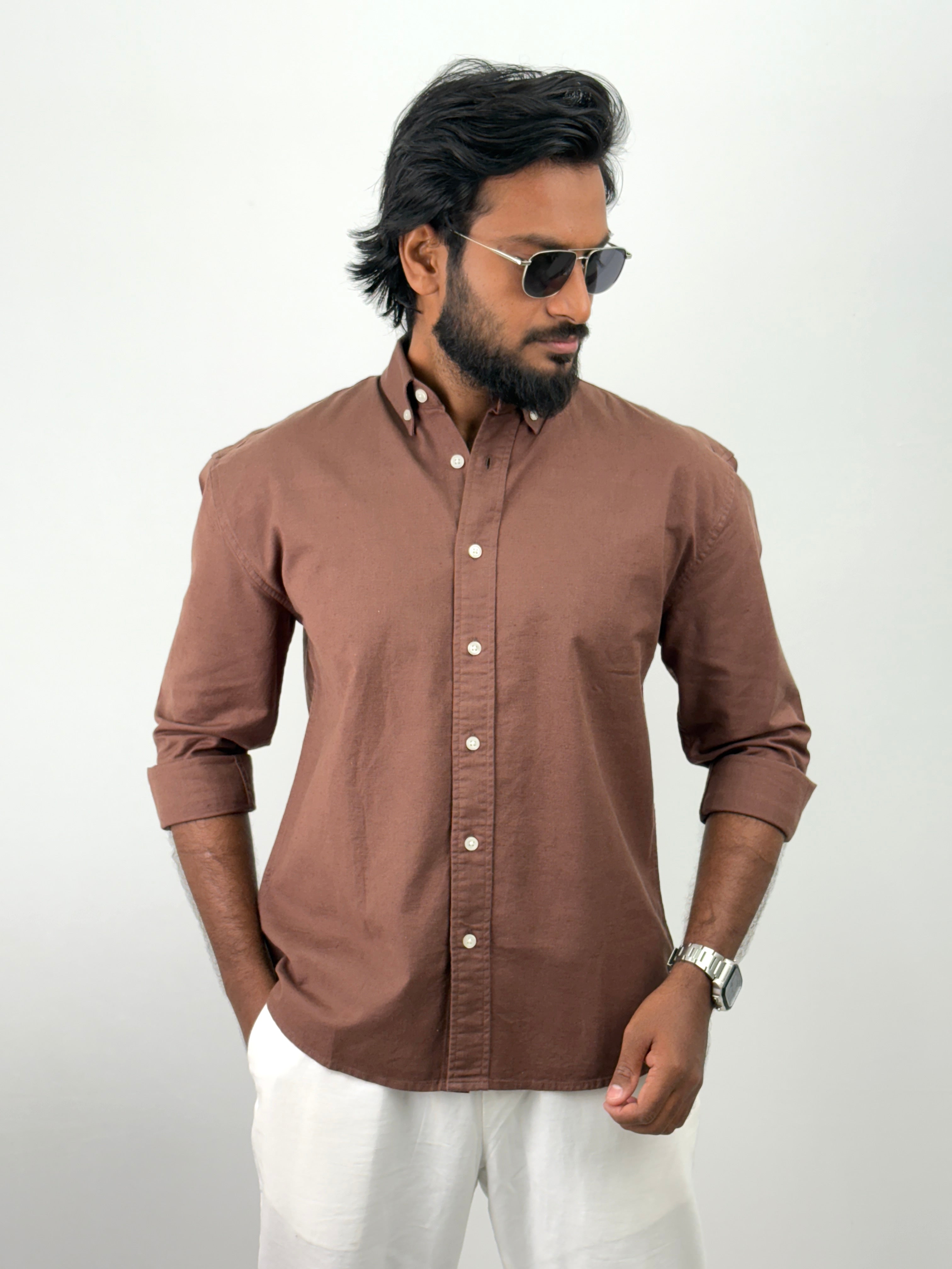 Brown Linen Shirts