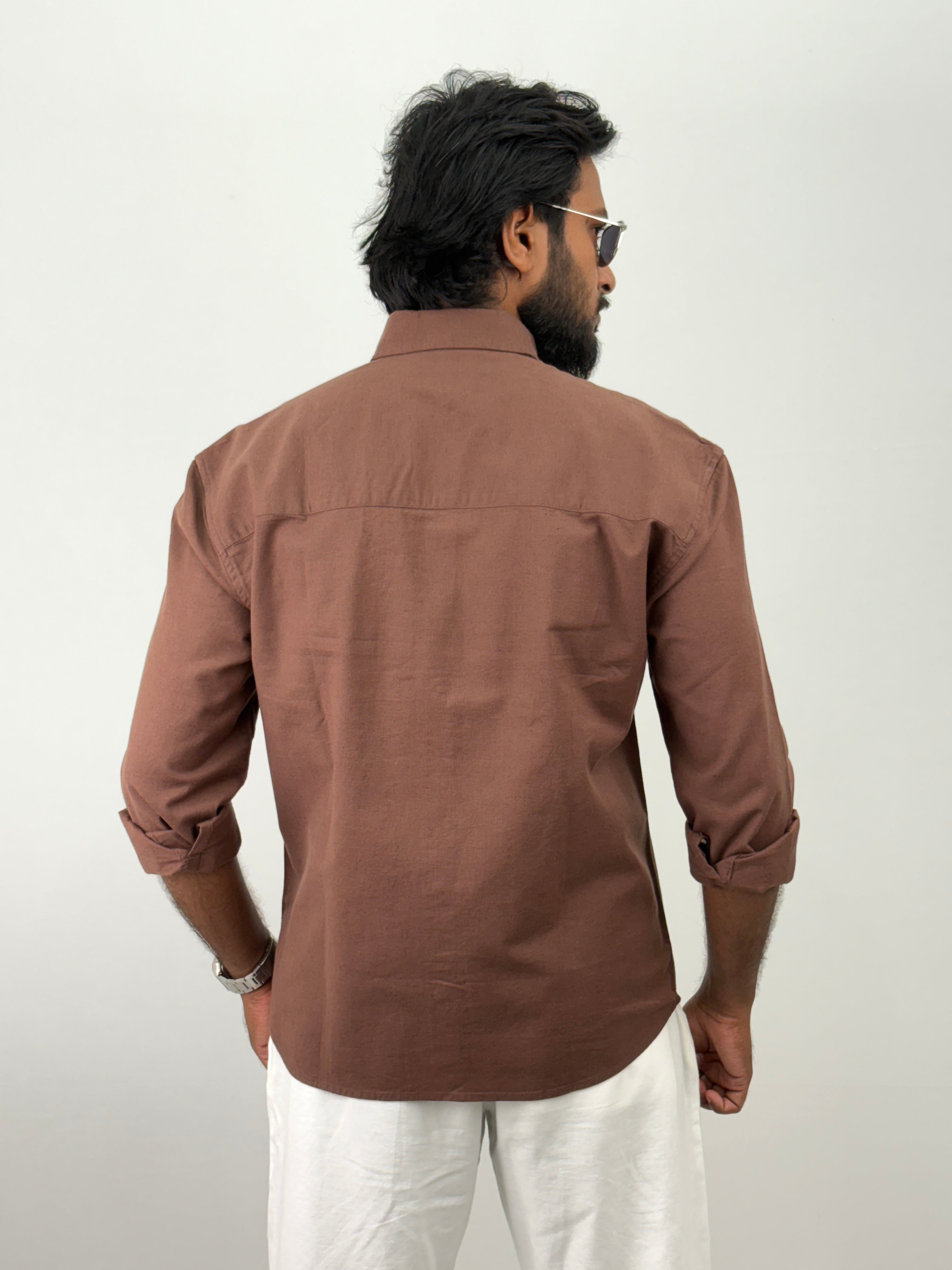 Brown Linen Shirts