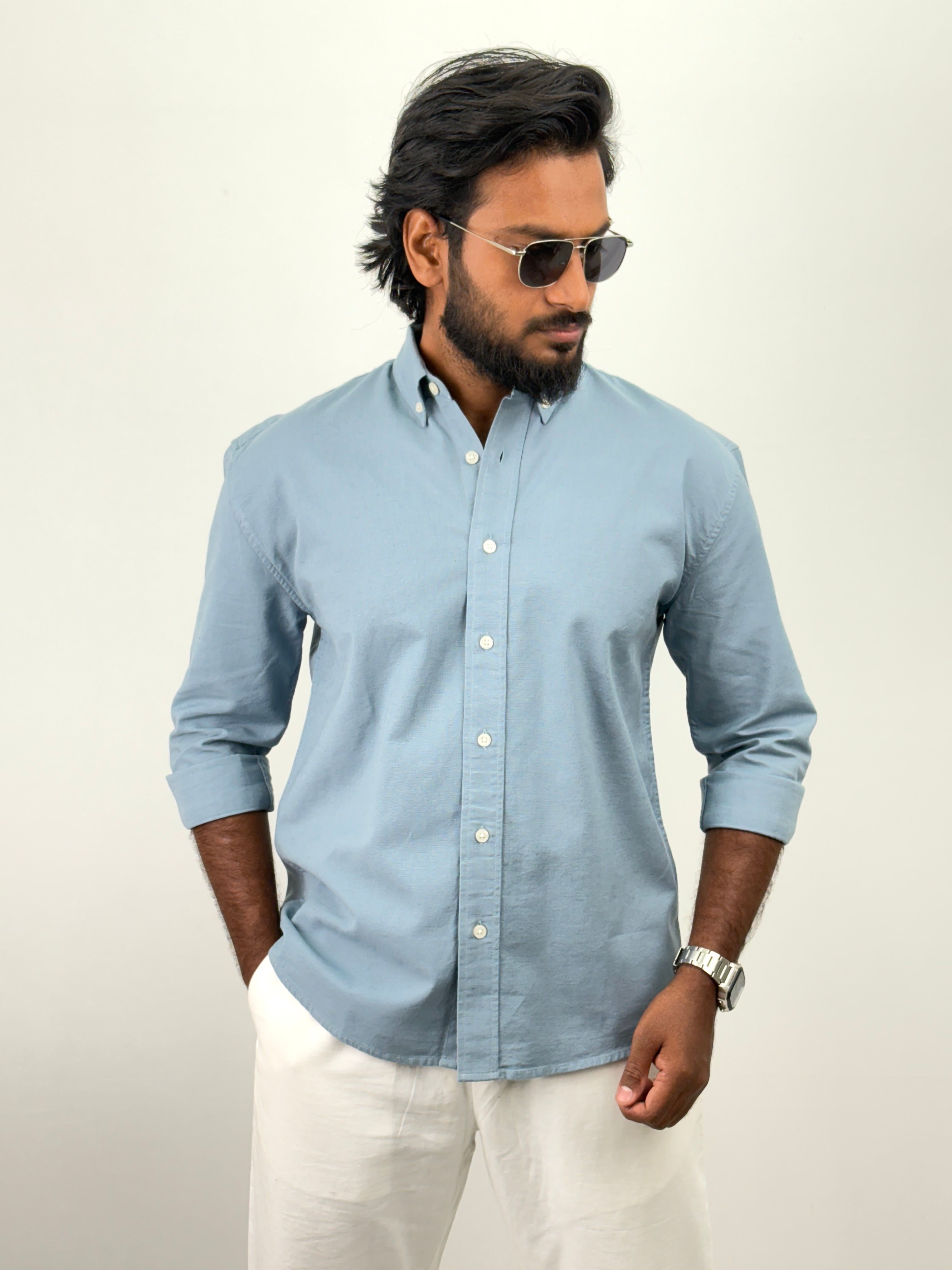 Blue Linen Shirts
