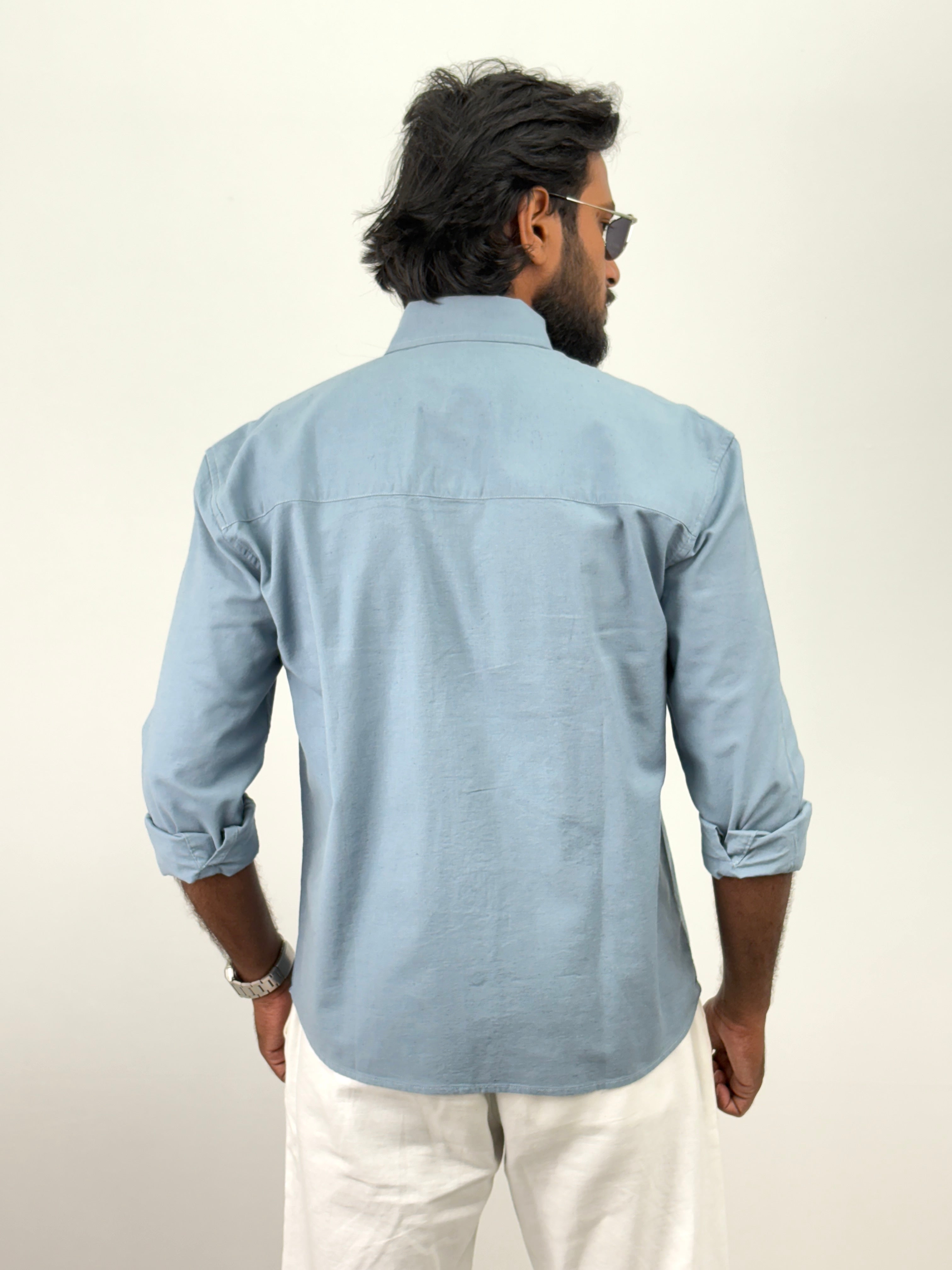 Blue Linen Shirts