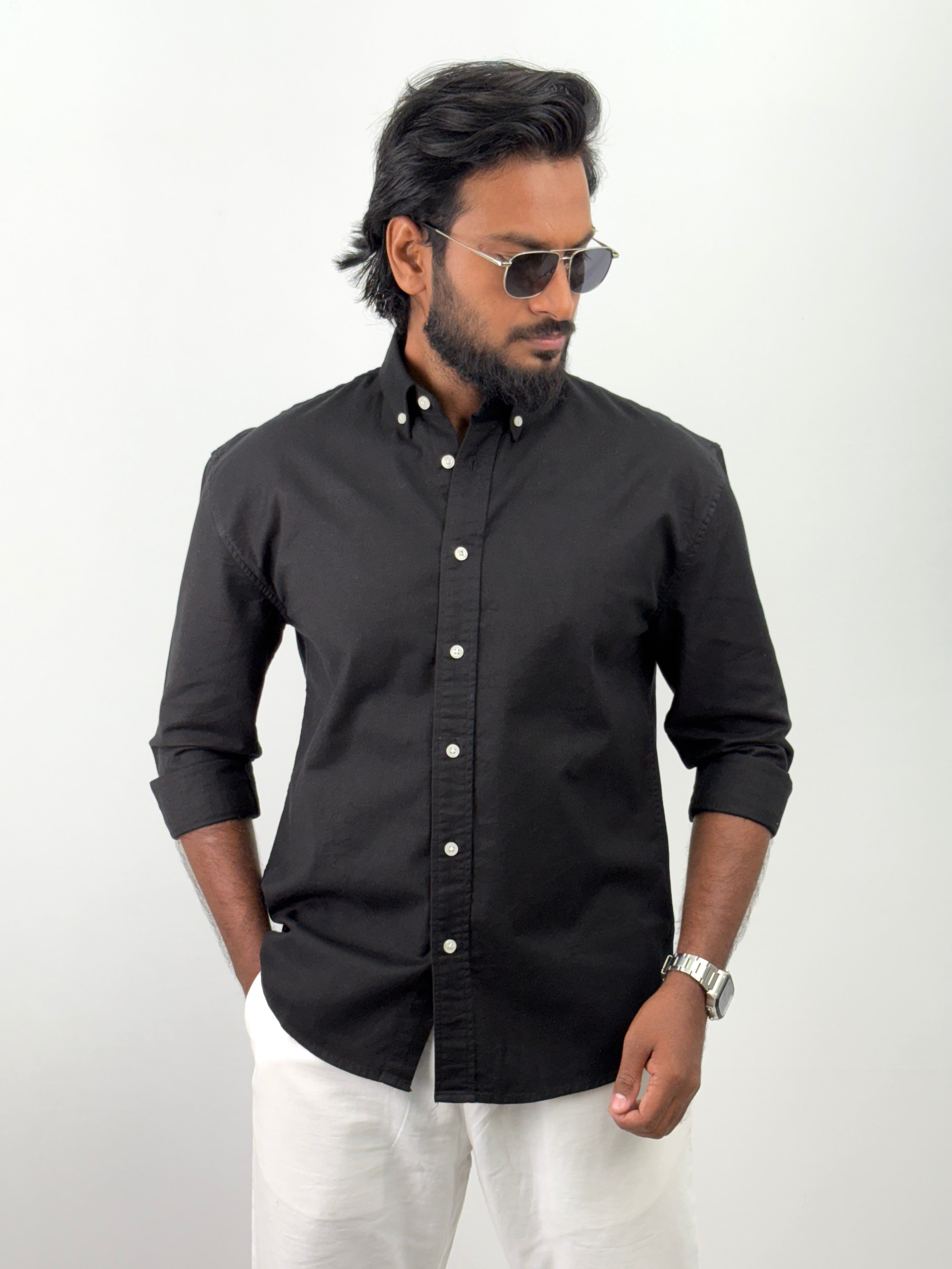 Black Linen Shirts